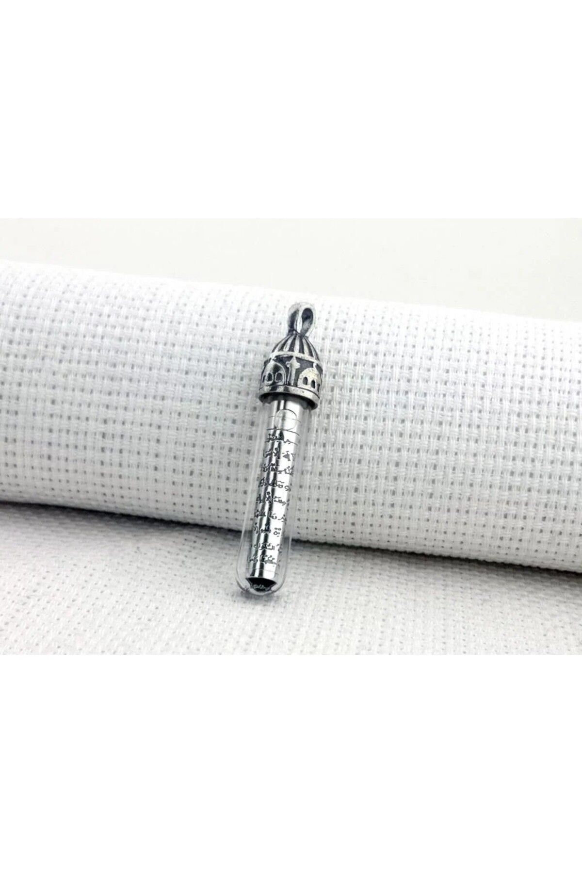 shop Ayetel Kursi Dualı Zemzem Sulu Muska Cevşen 925 Ayar Gümüş Erkek Kolye Ucu