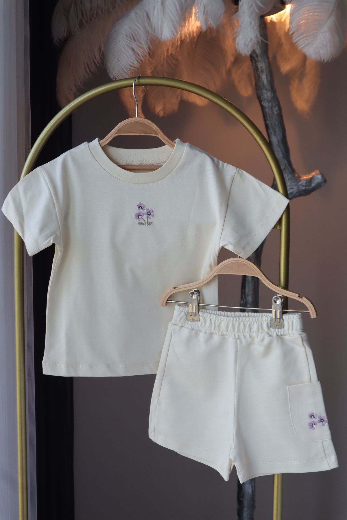 ASIA KIDS Pastel sarı takım