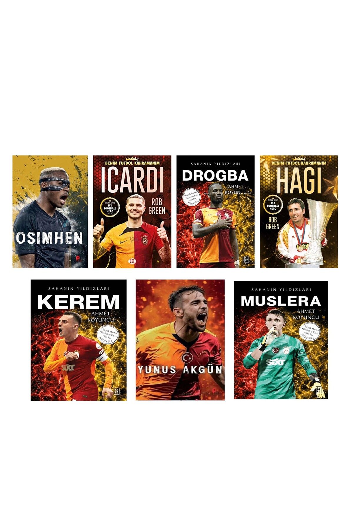 Ankara Kitap Merkezi Galatasarayın Yıldız Futbolcuları Seti 7 Kitap