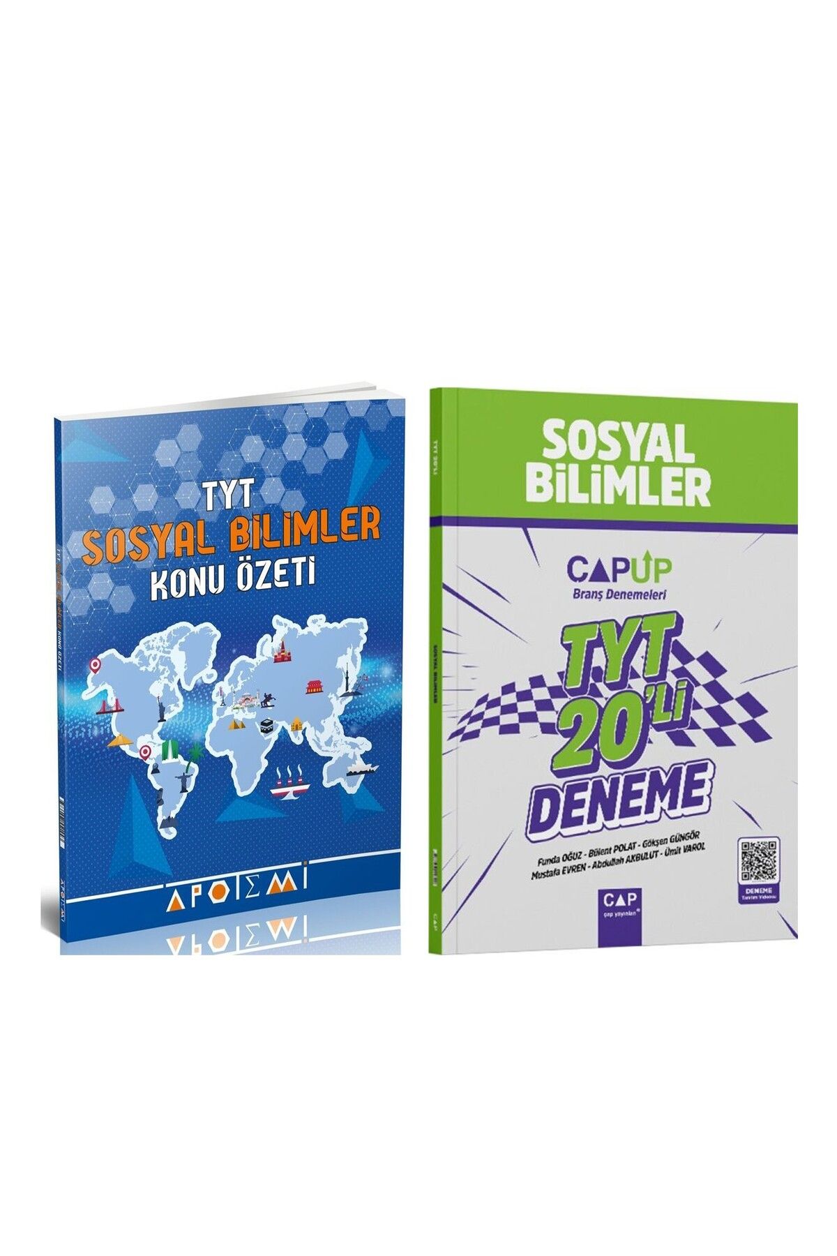 Ankara Kitap Merkezi Apotemi TYT Sosyal Konu Özetli ve Çap Sosyal Deneme Seti 2 Kitap
