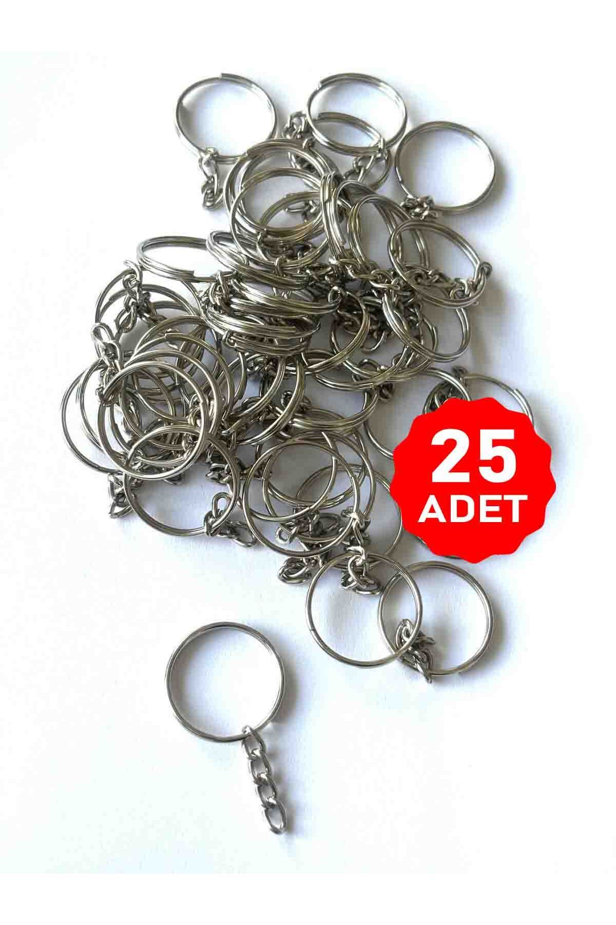 sywoods Küçük Eko zincirli halka 20 mm epoksi el işi diy makrome zincirli halka anahtarlığı 20 adet