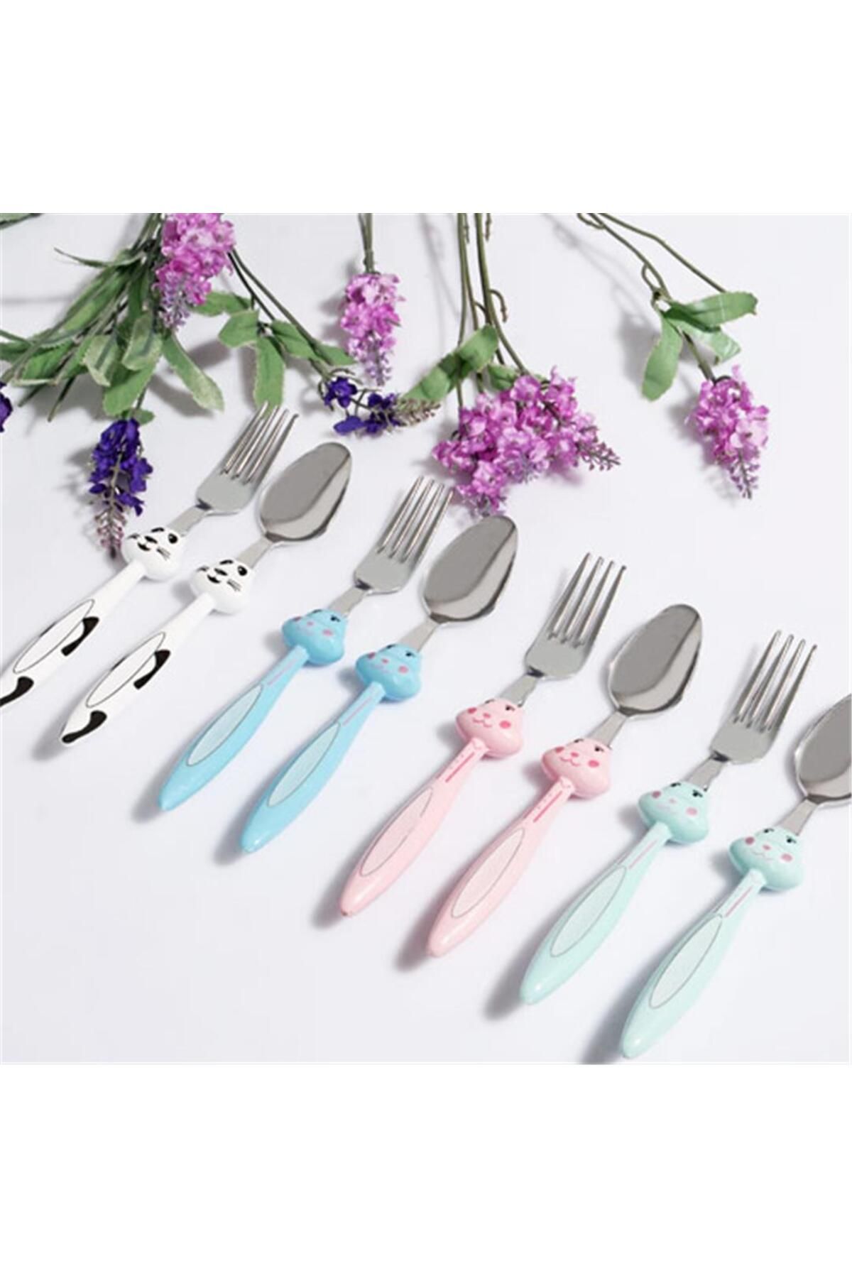 merland benvecocuk Mama Çatal Kaşık Seti - 18 cm
