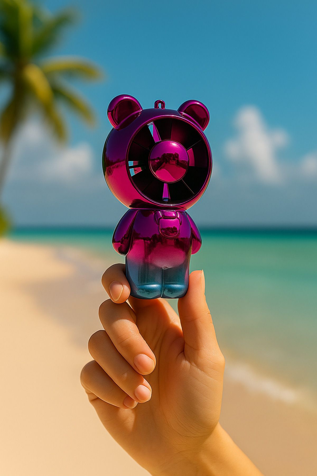 Venino USB Şarjlı Mini fan Metalik Renkler - 2 Kademeli Güçlü vantilatör
