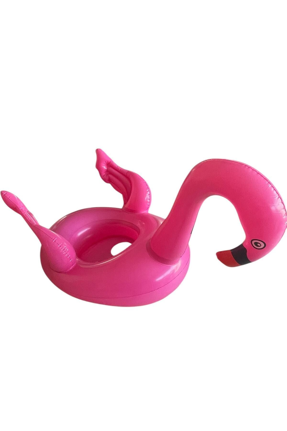 SerenityHaven Flamingo Pembe Model Şişme Bot | Çocuk Deniz ve Havuz Can Simidi Yüzme Simidi Botu