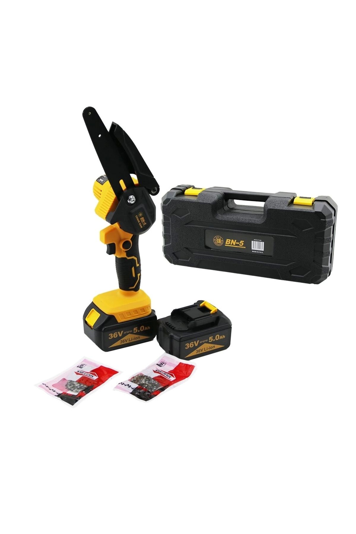 Nemere Chaın Saw Yellow Ltj-6a Yağsız - Zincirli 6&quot; Budama - Dal Kesme Makine Şarjlı - 2 Batarya 3