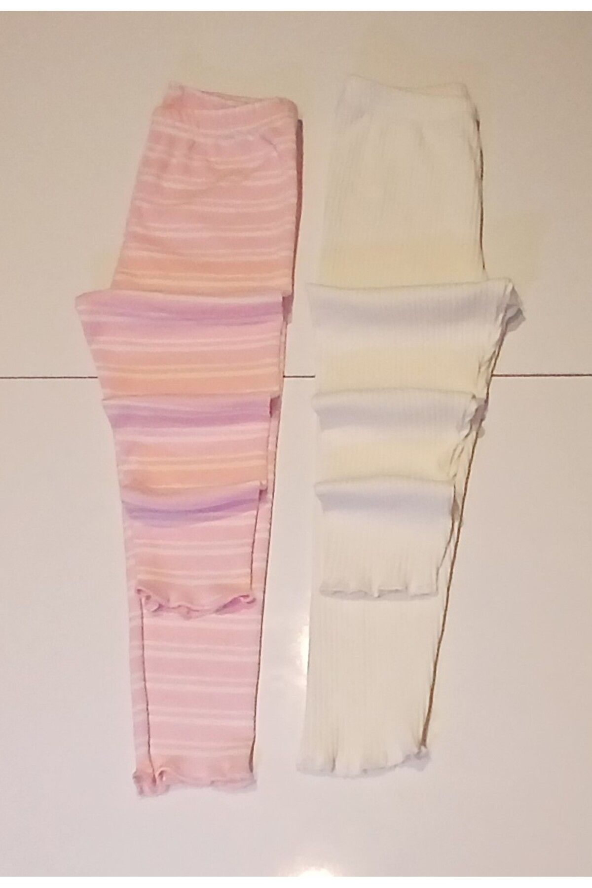 Fun Funkids Kız Bebek 2 şort 2 Tayt Fitilli Esnek 4lü set Tam yazlık