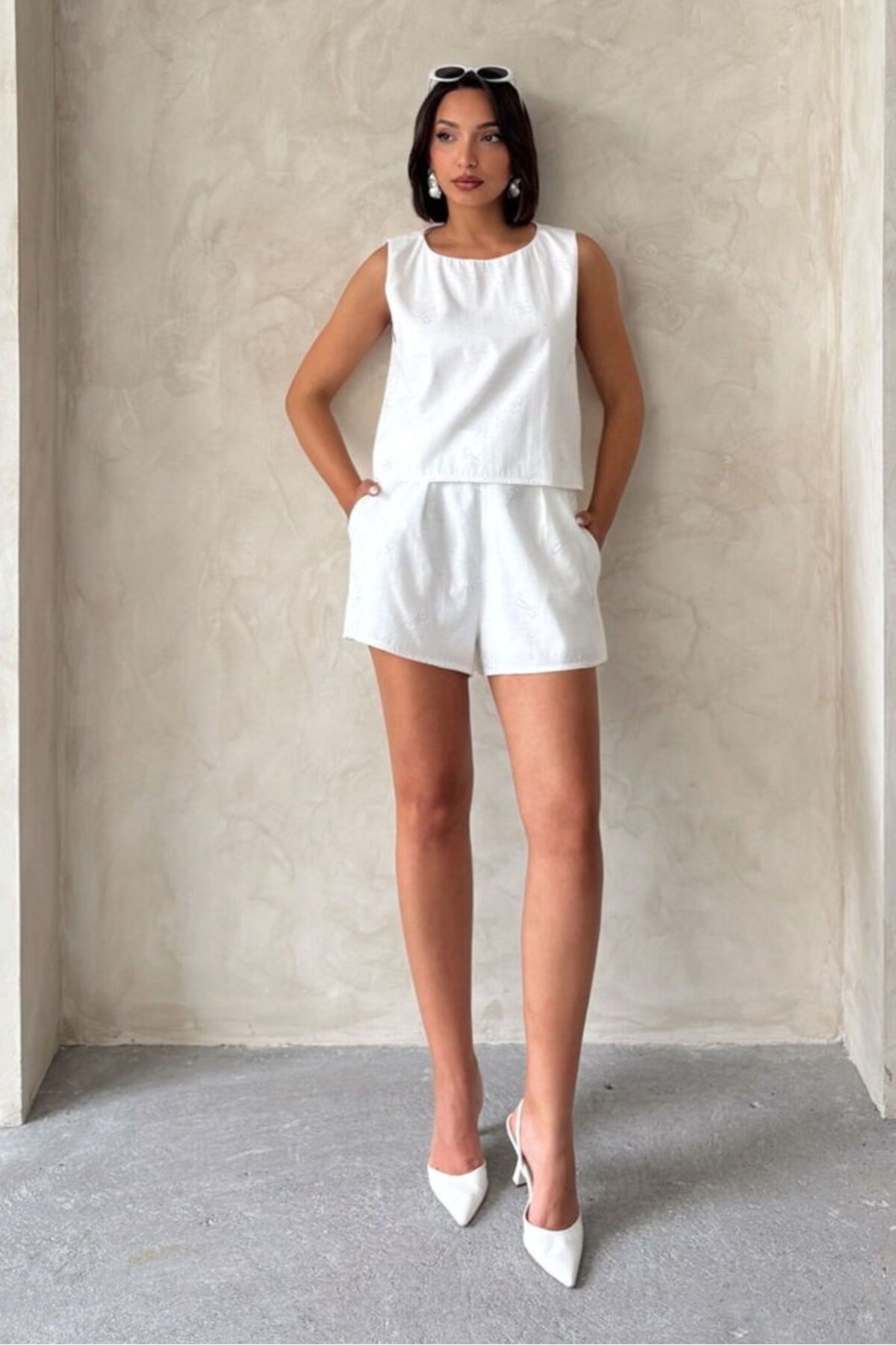 Castivo Fashion Fiyonk Bağlamalı Kolsuz Şık Yazlık Bluz
