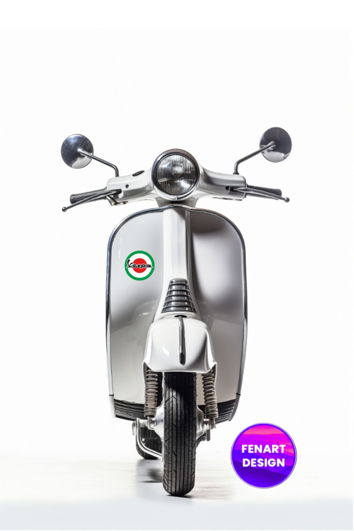 Nenya Vespa sticker 10x10cm Motorsiklet Kask Laptop Ve Oto Sticker