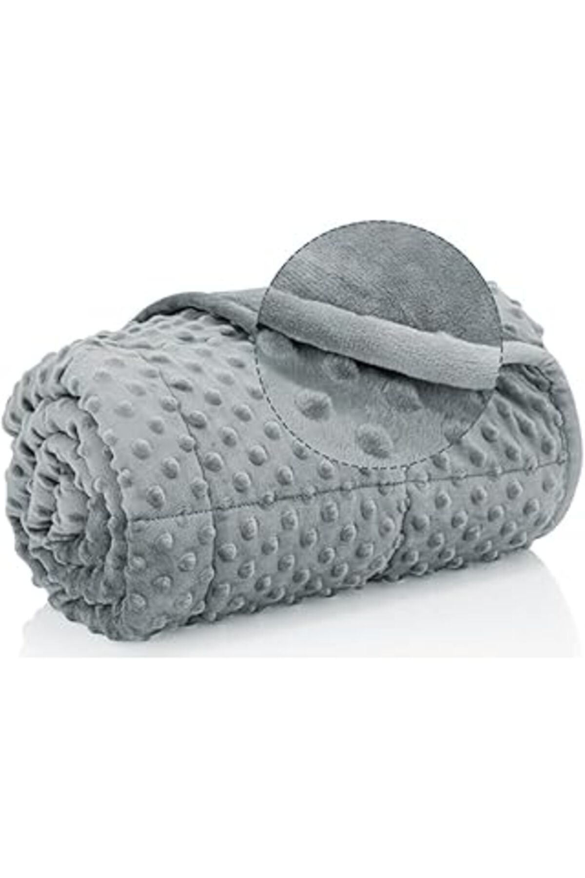 Mu Art Ahşap Terapise Süper Yumuşak Wellsoft Ağırlıklı Yorgan/Battaniye, 7 Kg, Gri, Çift Taraflı, Tek Kişilik, 6