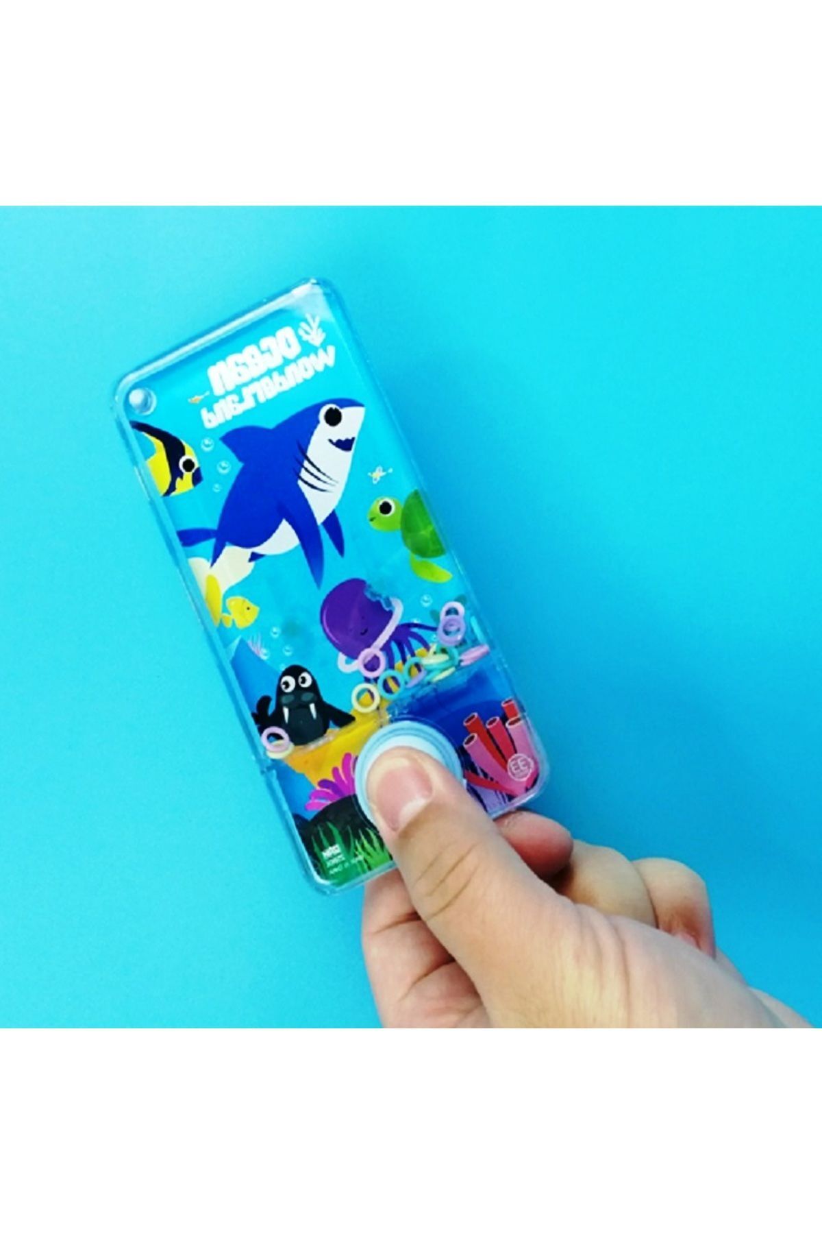 SerenityHaven BLUE WATER RİNG GAME WATER RİNG OKYANUS DÜNYASI SULU HALKA OYUNU TRANSPARENT OCEAN WORLD FOR KİDS