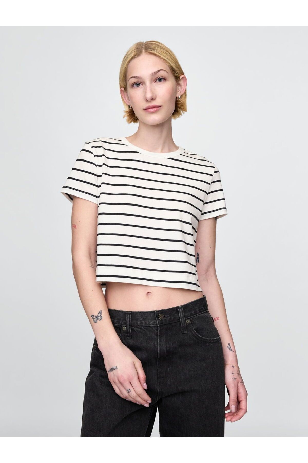 GAP Organic Cotton VintageSoft Cropped T-Shirt