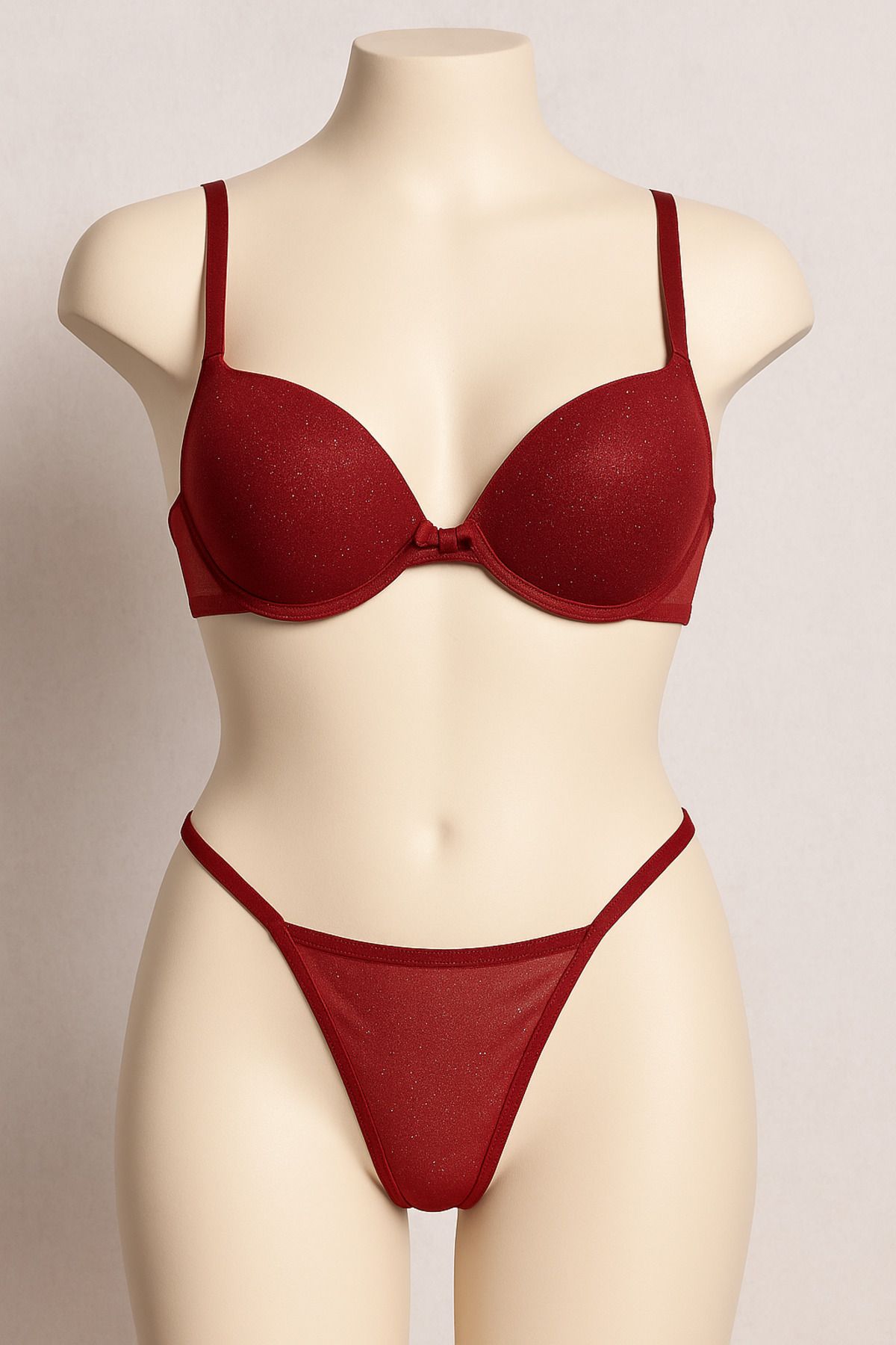 ModaLina Luxe Modalina Official Ruby Glow Simli İç Çamaşırı Takımı