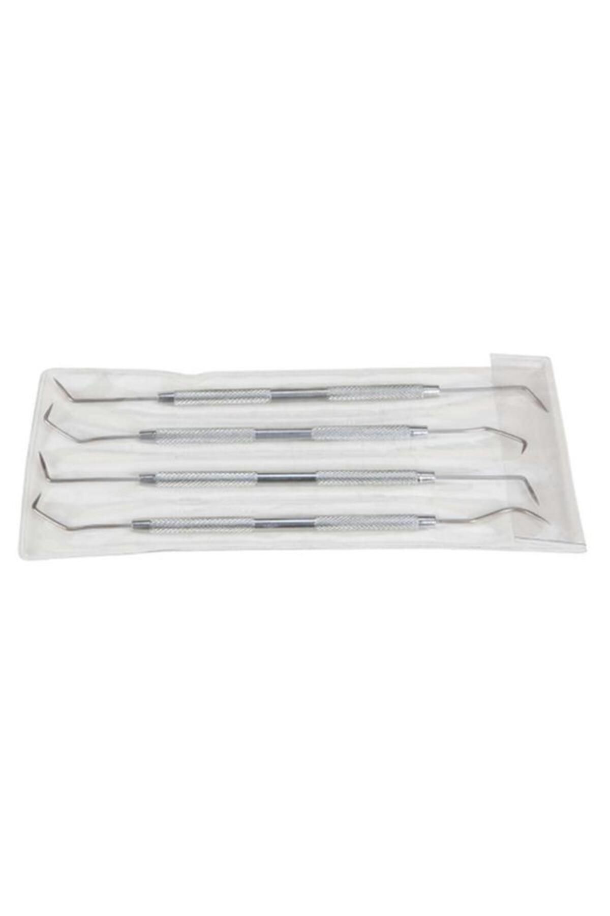 Generic-Performance Tool 4-Piece Double-Ended Hook and Pick Set Silver W80749 2