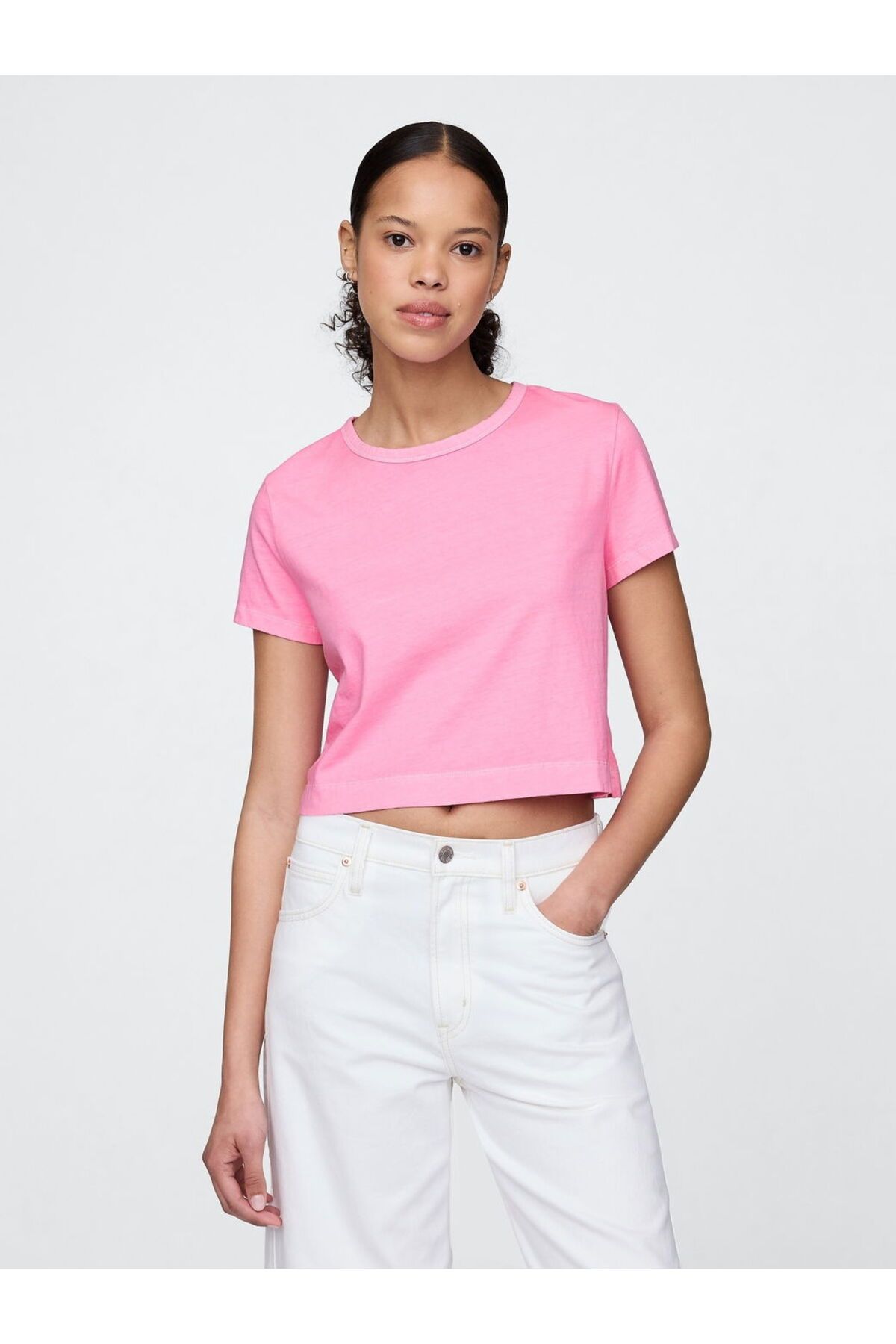GAP Organic Cotton VintageSoft Cropped T-Shirt