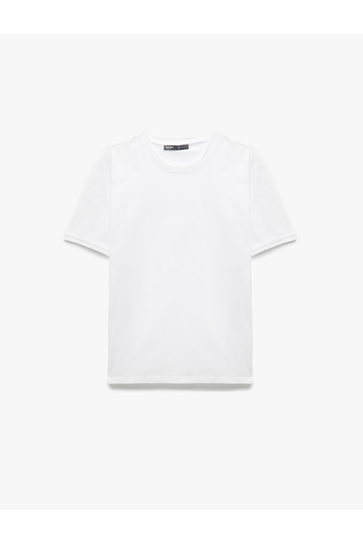 Koton-Tricou de bază pentru bărbați, cu mânecă scurtă, cu decolteu, din bumbac, sezon nou 3