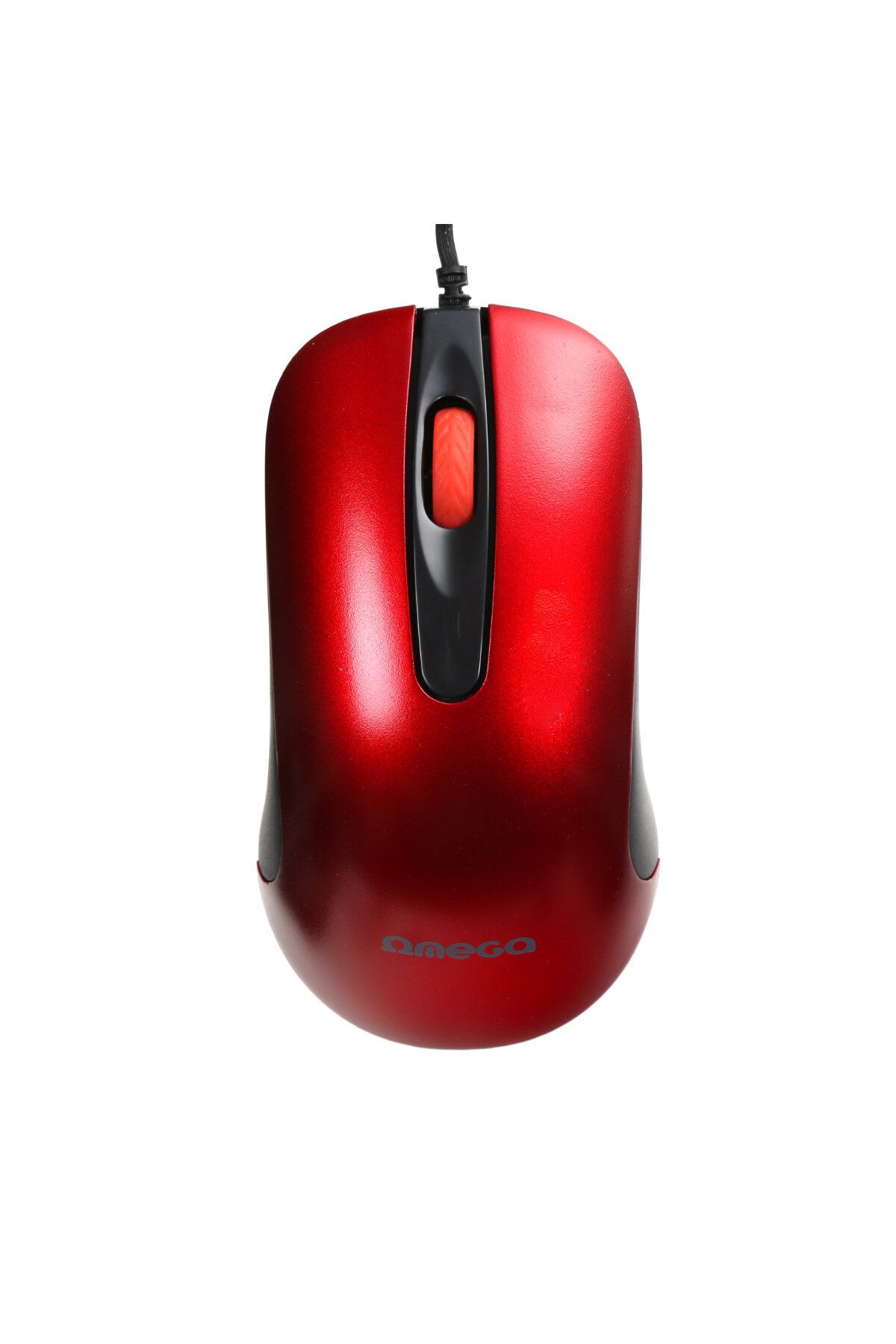 Omega-USB mouse, Omega 45268 OM-520, with 1.2 m cable, 3 buttons, 1000 dpi, red with black 4