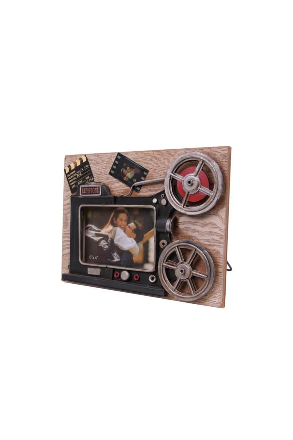 Serero Dekoratif Metal Çerçeve Sinema Temalı Vintage Ev Ofis Hediyelik