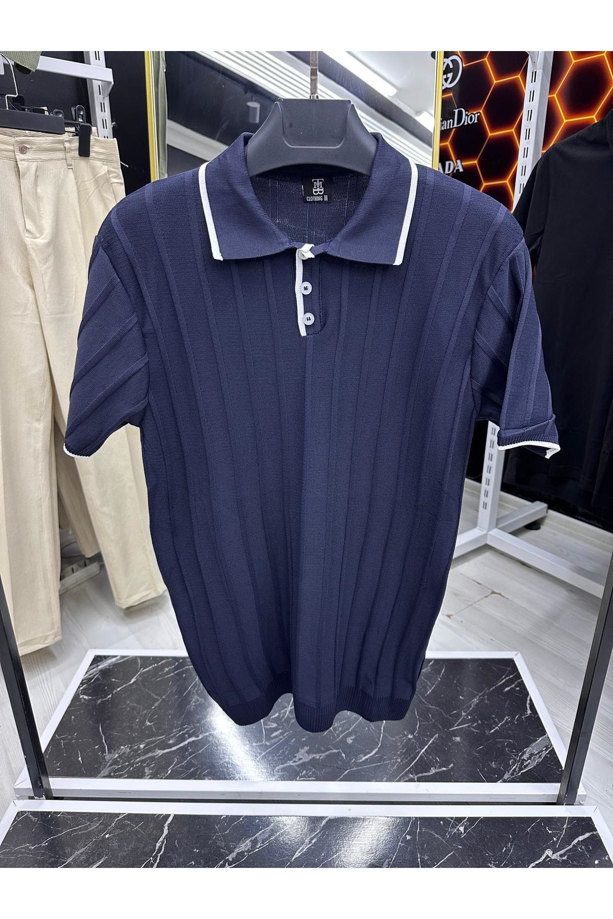 thewin Triko Polo Yaka T-shirt