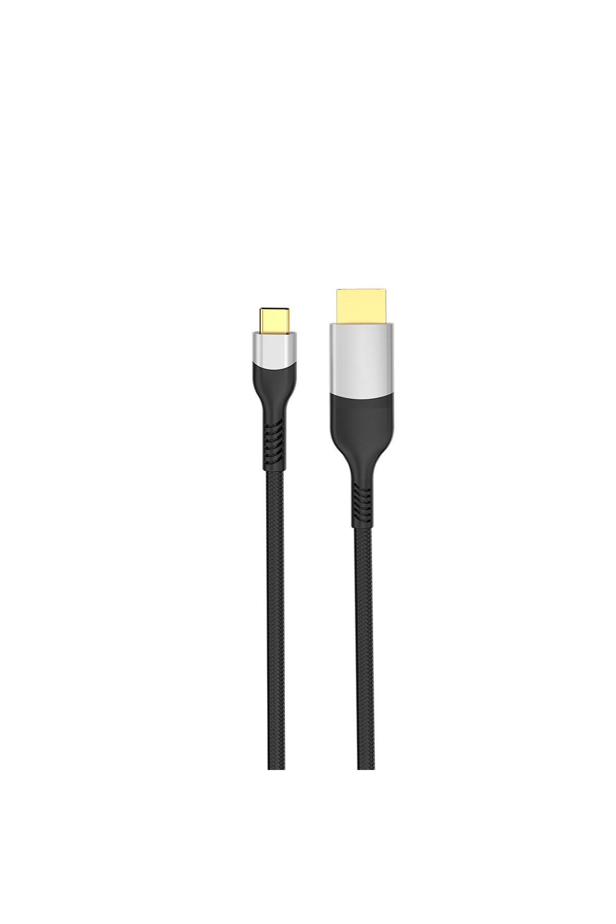 Fer10Tech Gri QG08 8K 60 Hz Görüntü Kalitesi Type-C to Display Port Kablo 3m-F10T