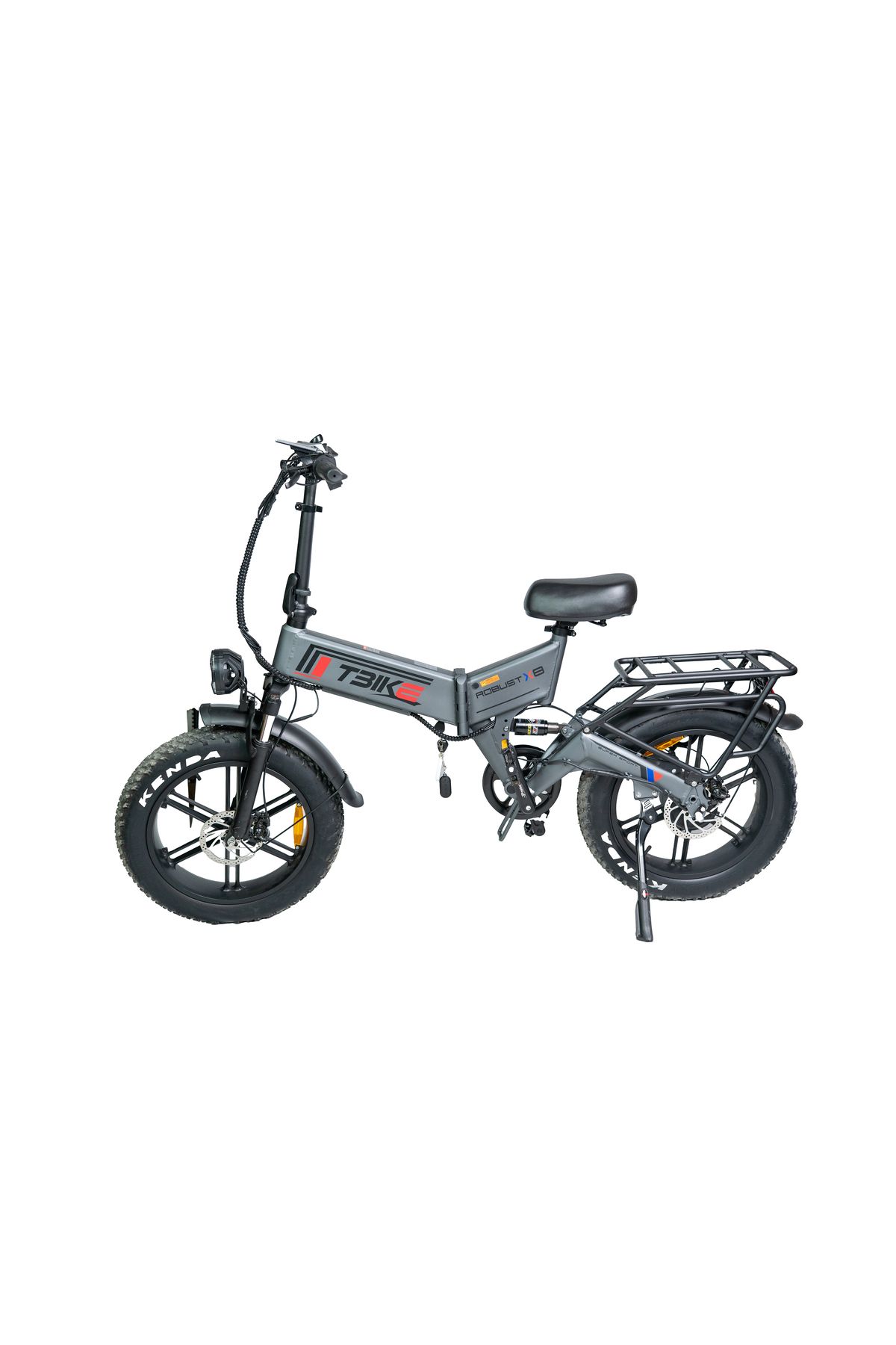 TBIKE T-Bike Robust X8 250W Katlanabilir Elektrikli Bisiklet Siyah-Gri