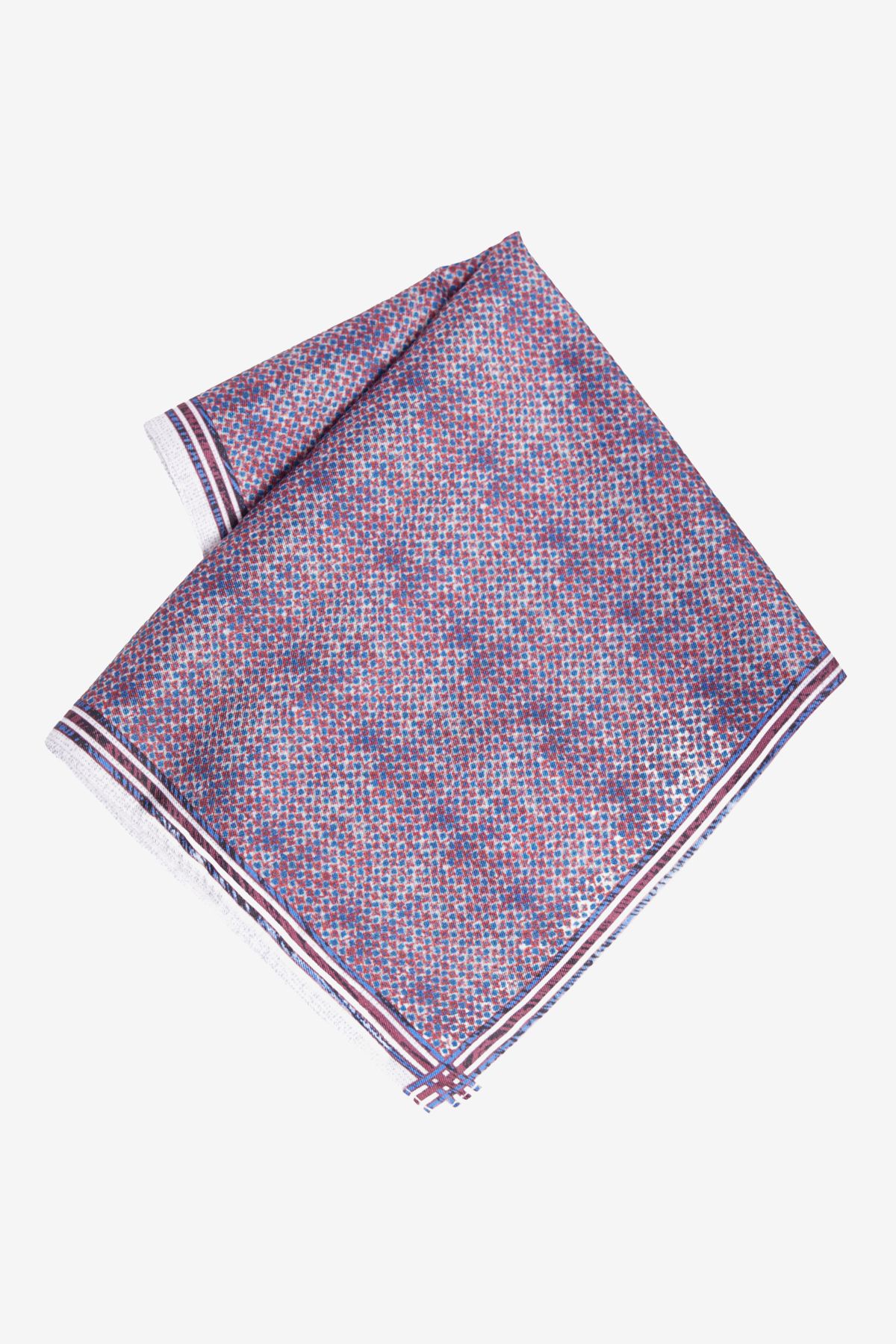 ALTINYILDIZ CLASSICS Erkek Bordo-Lacivert Desenli Mendil
