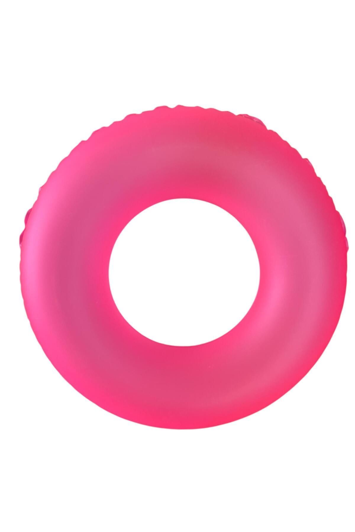 SerenityHaven Pembe Renk Can Simidi 70cm | Şişme Deniz ve Havuz Can Simidi Yüzme Simidi