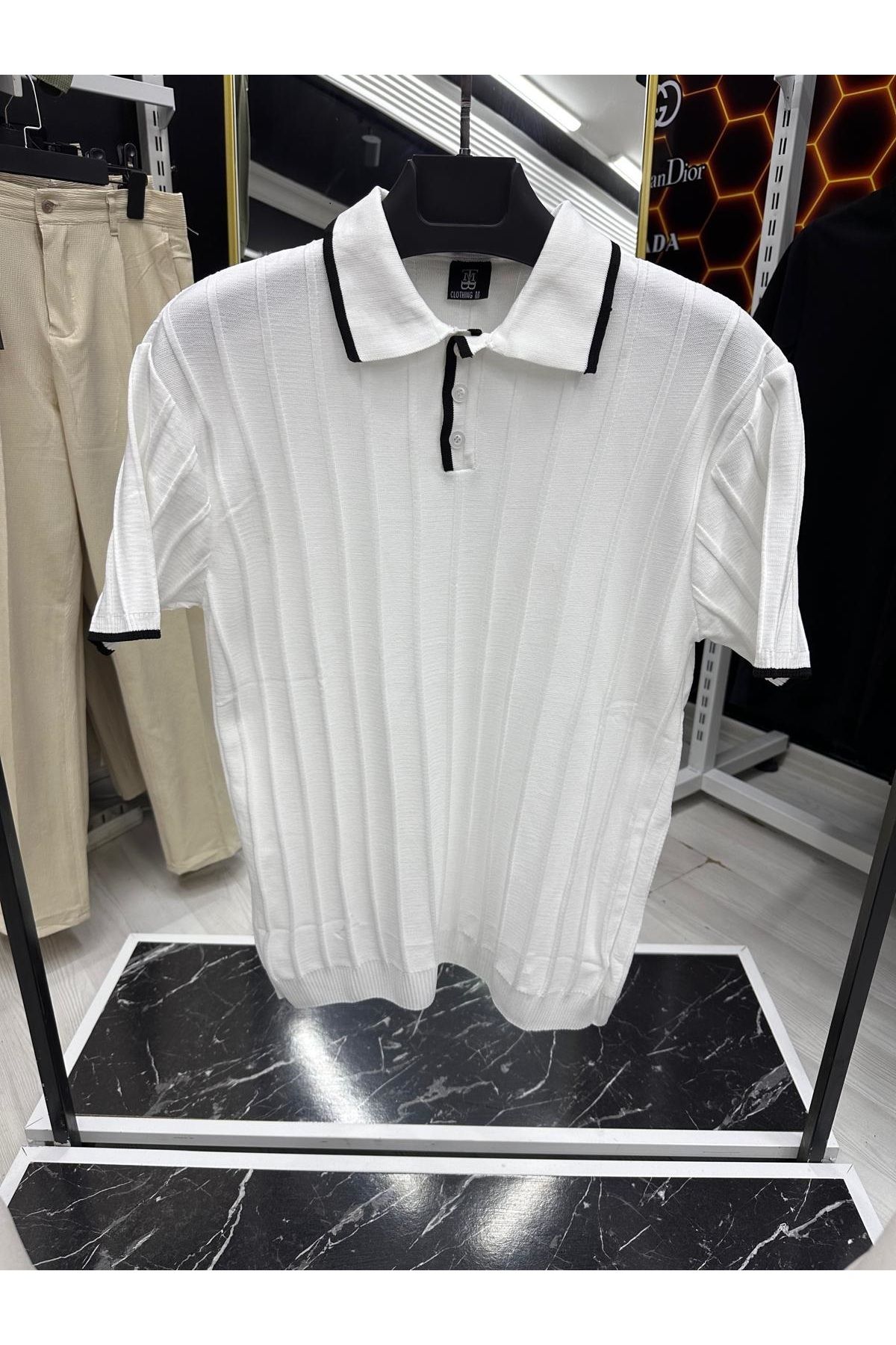 thewin Triko Polo Yaka T-shirt