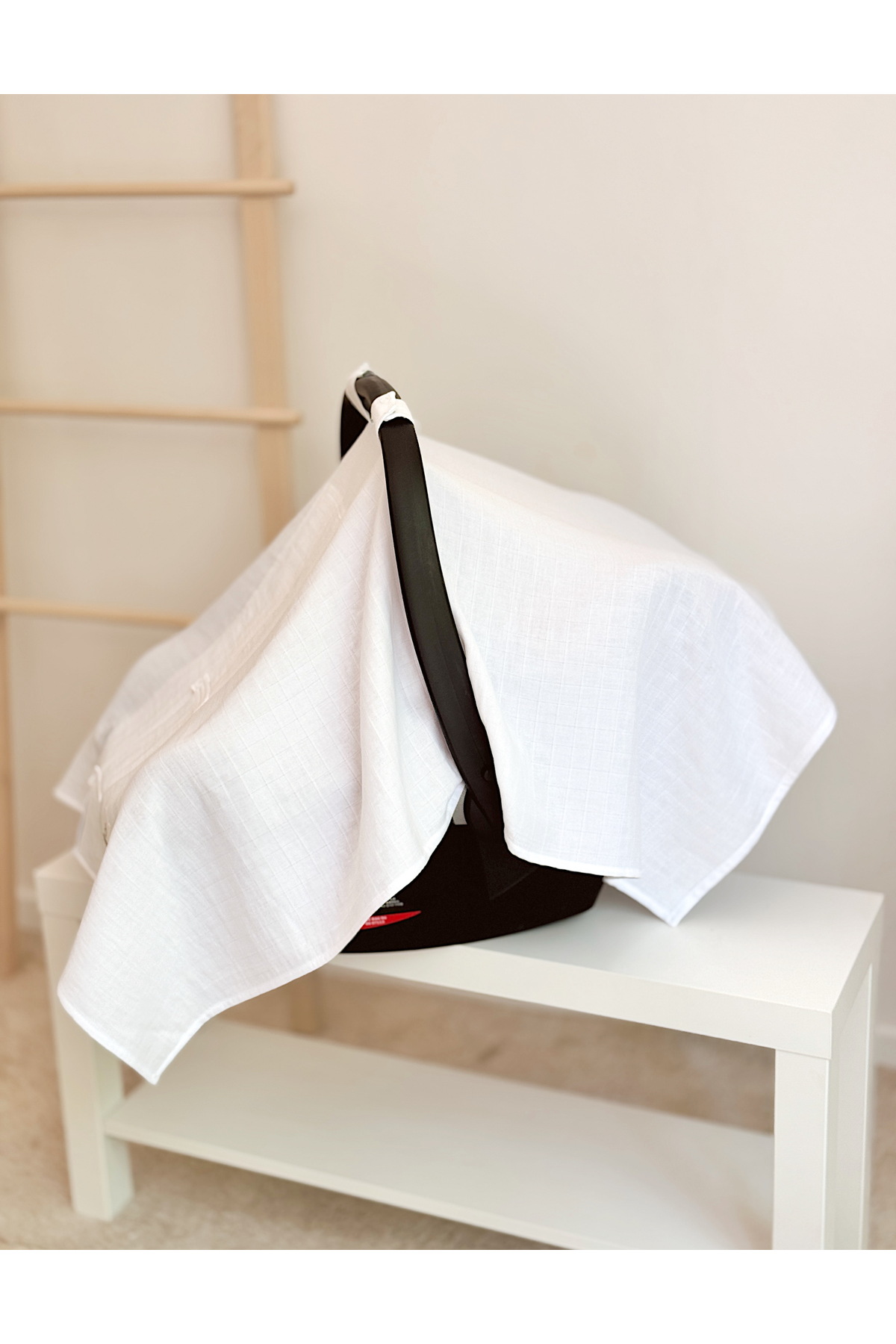 jr.bunnies Pamuk Müslin Düz Puset Örtüsü fotoğrafı 2 (önizleme)