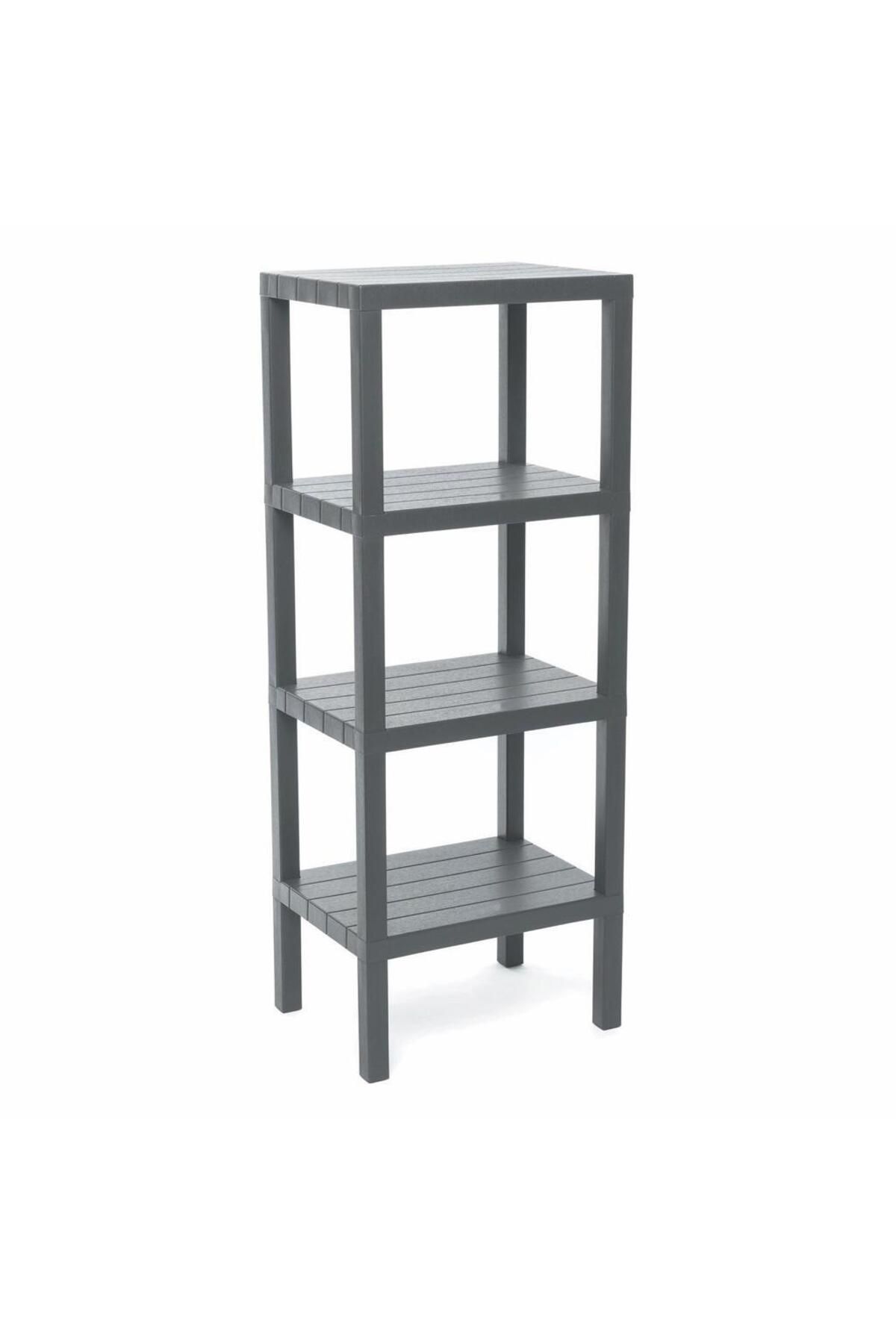 Emperium 4 RAFLI GRİ MODÜLER ÜNİTE PLASTİK 38x29x100 cm (5122)