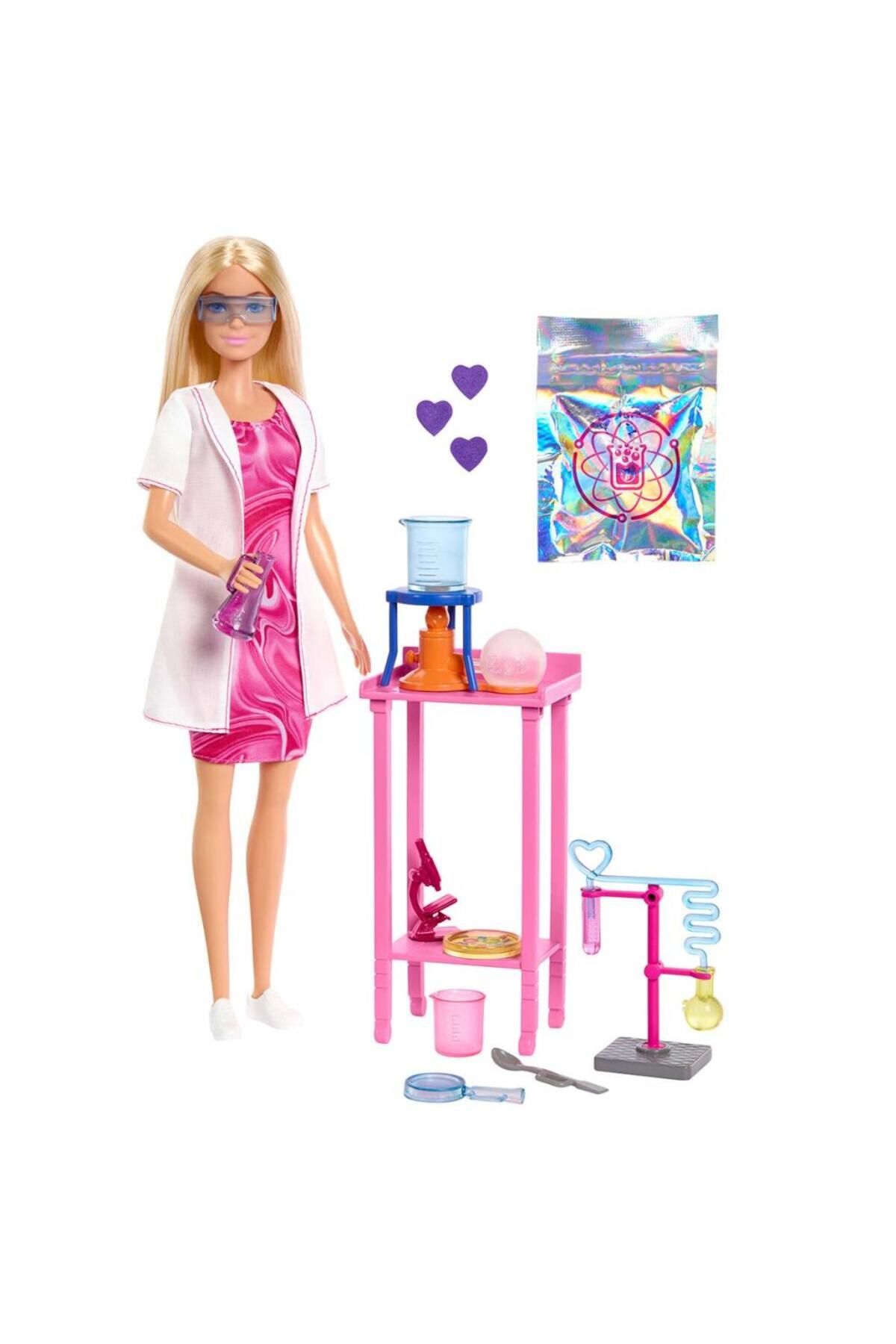 NW NessiWorld Nessiworld JCR70 Barbie Kariyer Oyun Setleri - Bilim Uzmanı ve Aksesuarları