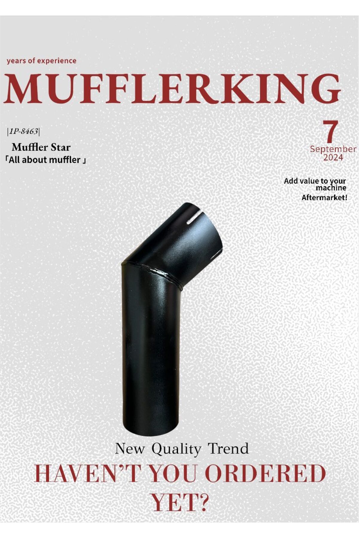 Muffler King 1P8443 1P 8443 egzoz borusu cat uyumlu