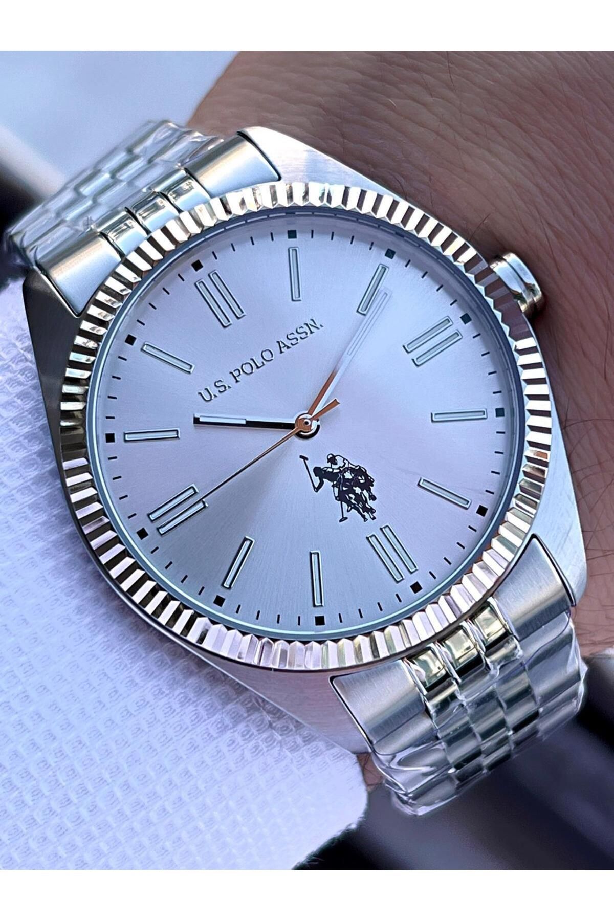 U.S. Polo Assn. U.S.Polo Assn Çelik Kasa Ve Kordon 2 Yıl Garantili 3 Atm Suya Dayanıklı Erkek Kol Saati FS1096.01