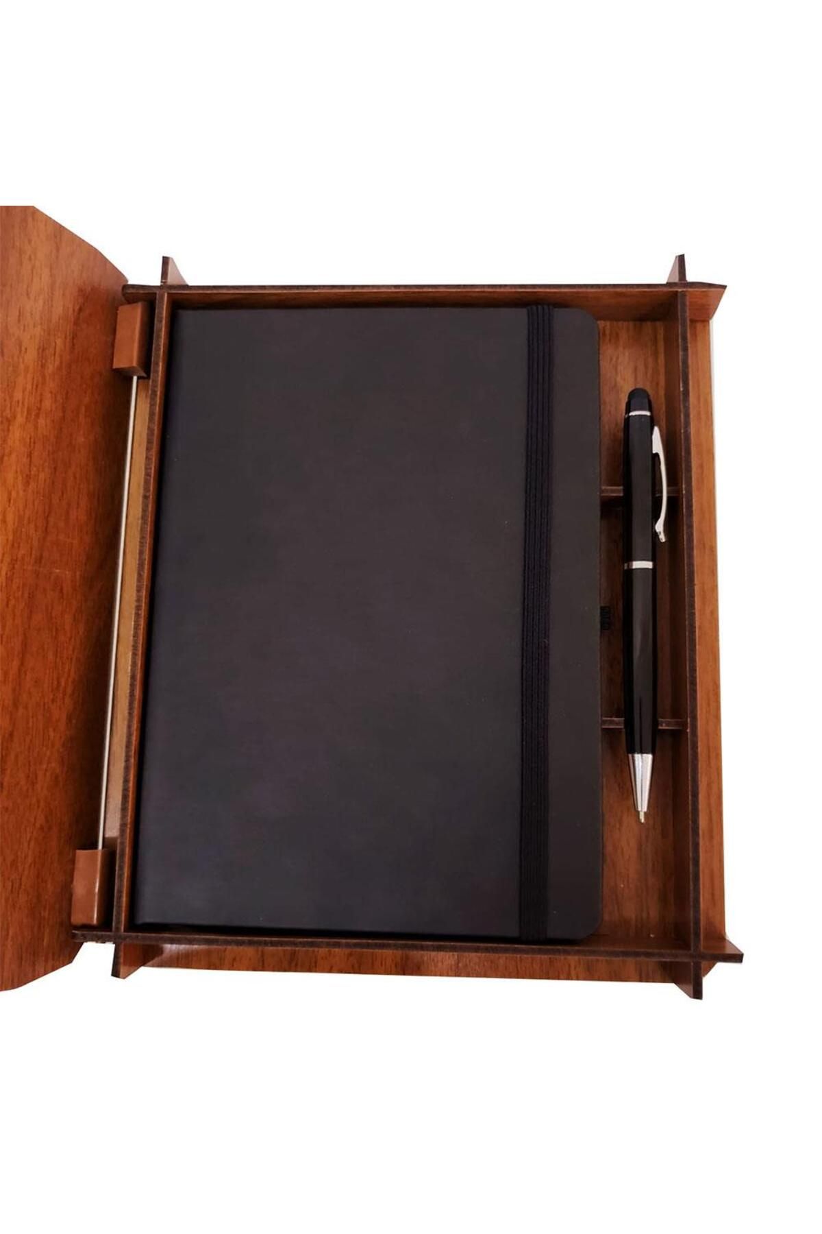 Serero Kalem Termo Deri Defter Set Hediyelik