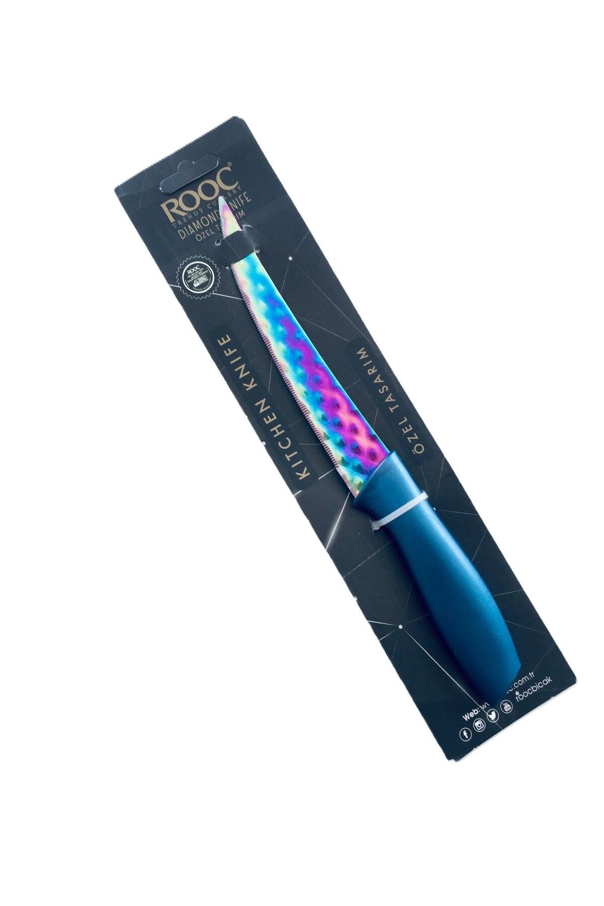 Rooc Özel Tasarım Tırtıklı Mutfak Bıçağı & 23,5 Cm /DMD-01
