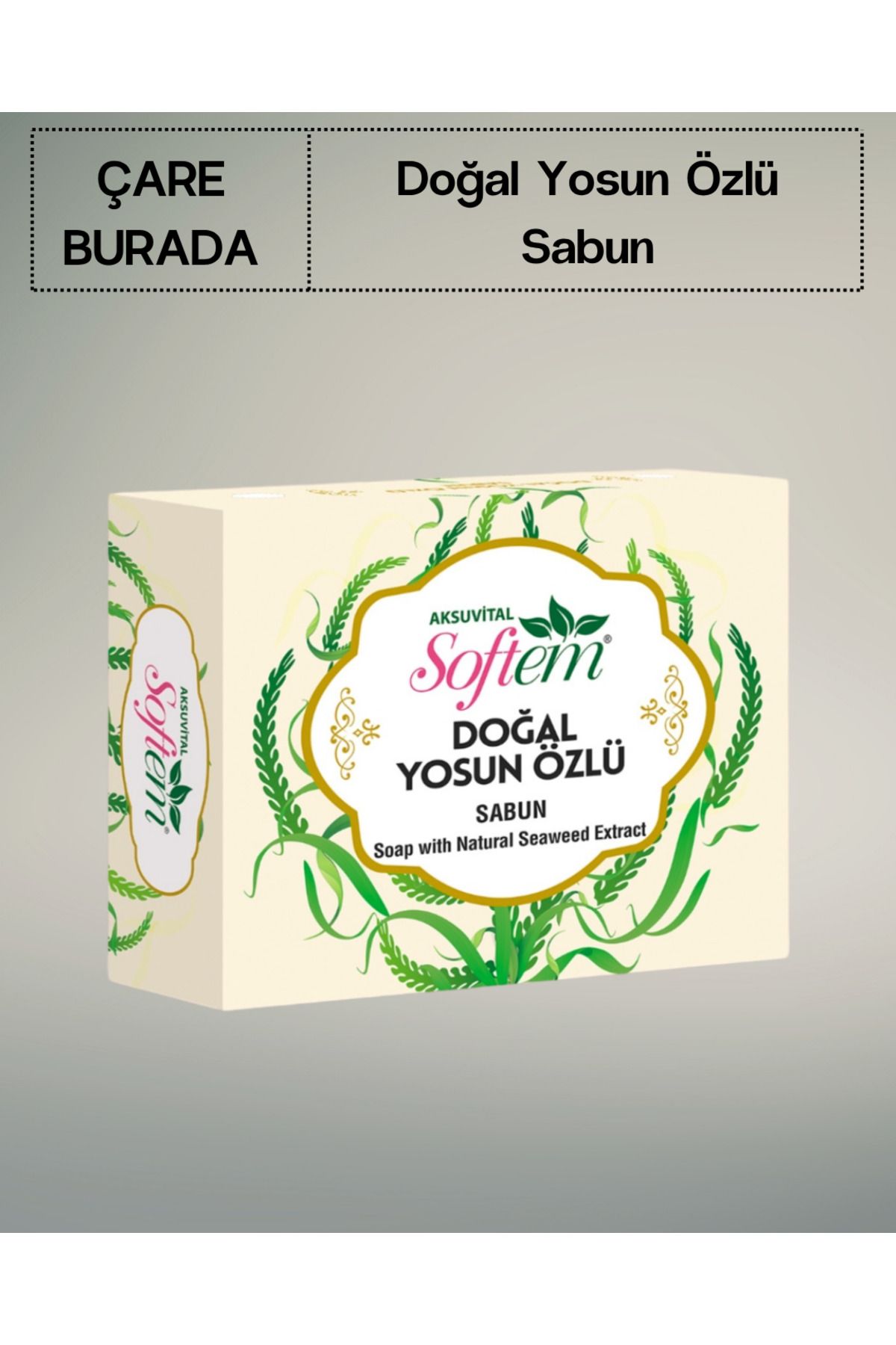 Softem Doğal Yosun Özlü Sabun 130 gr