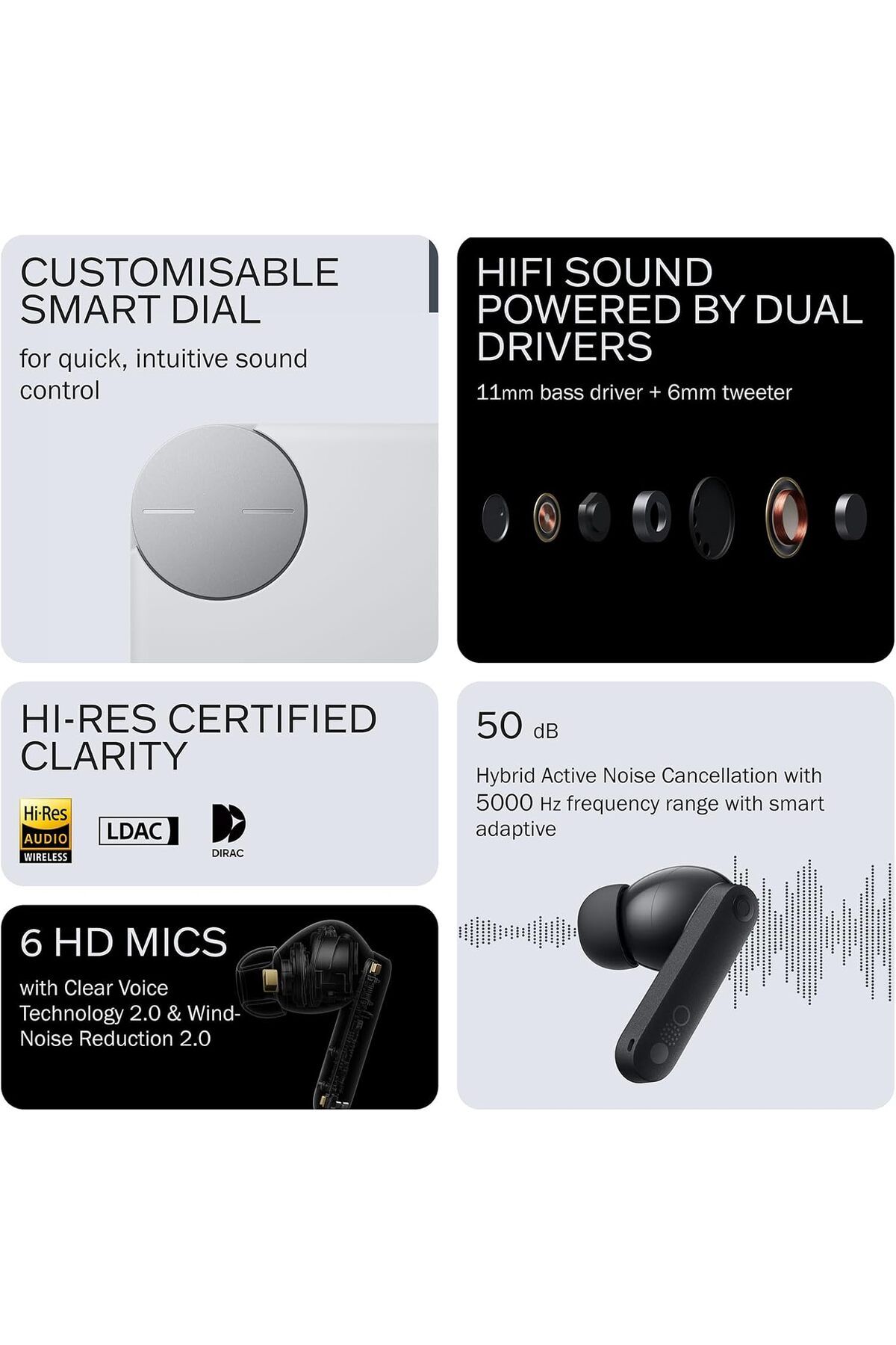 cmf by NOTHING-Buds Pro 2 Wireless Earbuds with ChatGPT Integration, Hi-RES Audio, Hybrid Noise Canc 3