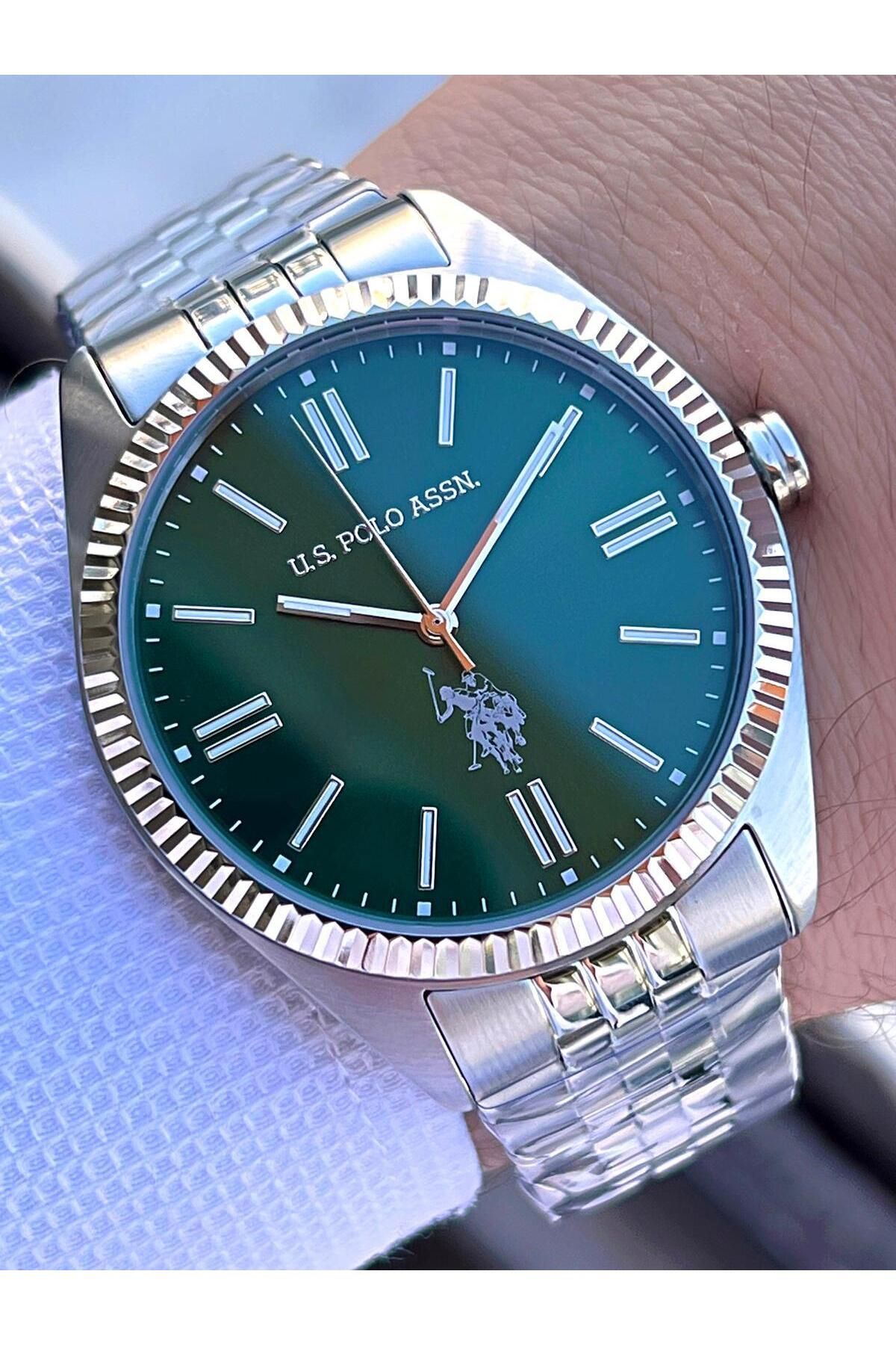 U.S. Polo Assn. U.S.Polo Assn Çelik Kasa Ve Kordon 2 Yıl Garantili 3 Atm Suya Dayanıklı Erkek Kol Saati FS1096.04