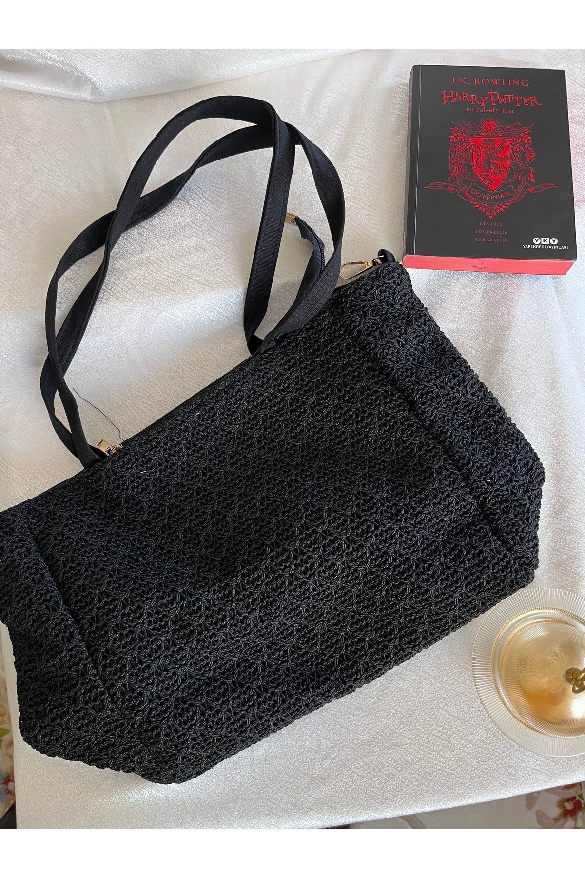 ByLora Shopping Şık Omuz Ve Elde Taşımalı Örgü Çanta