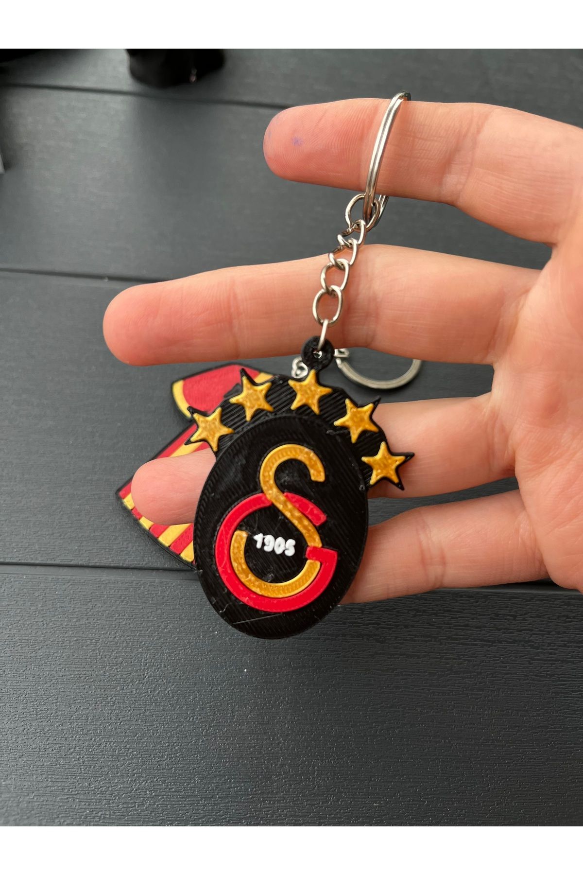 3dvibeswithmerve Galatasaray 5 Yıldız Anahtarlık