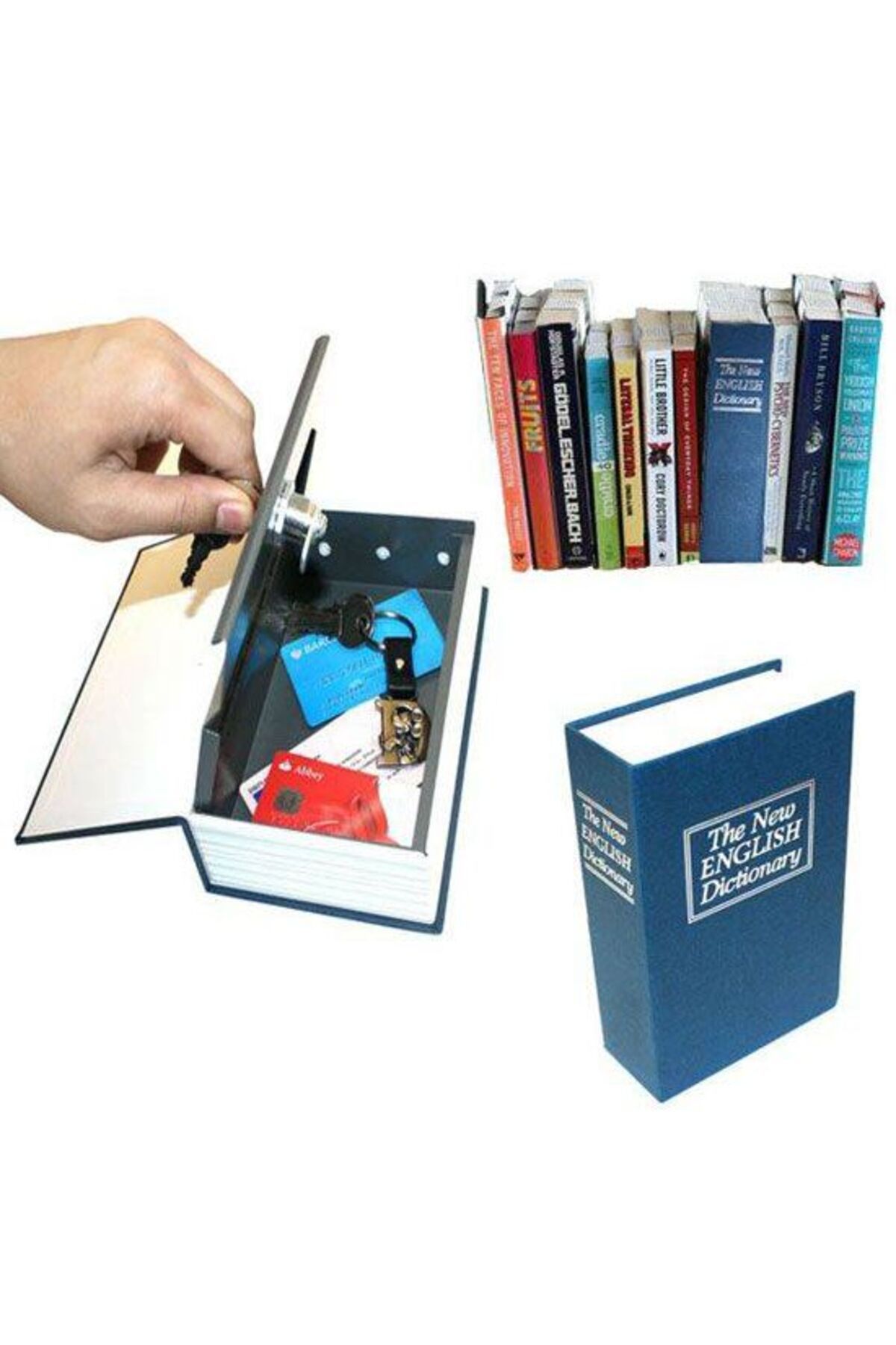Serero Kitap Görünümlü Gizli Kasa Kumbara Dekoratif Hediyelik