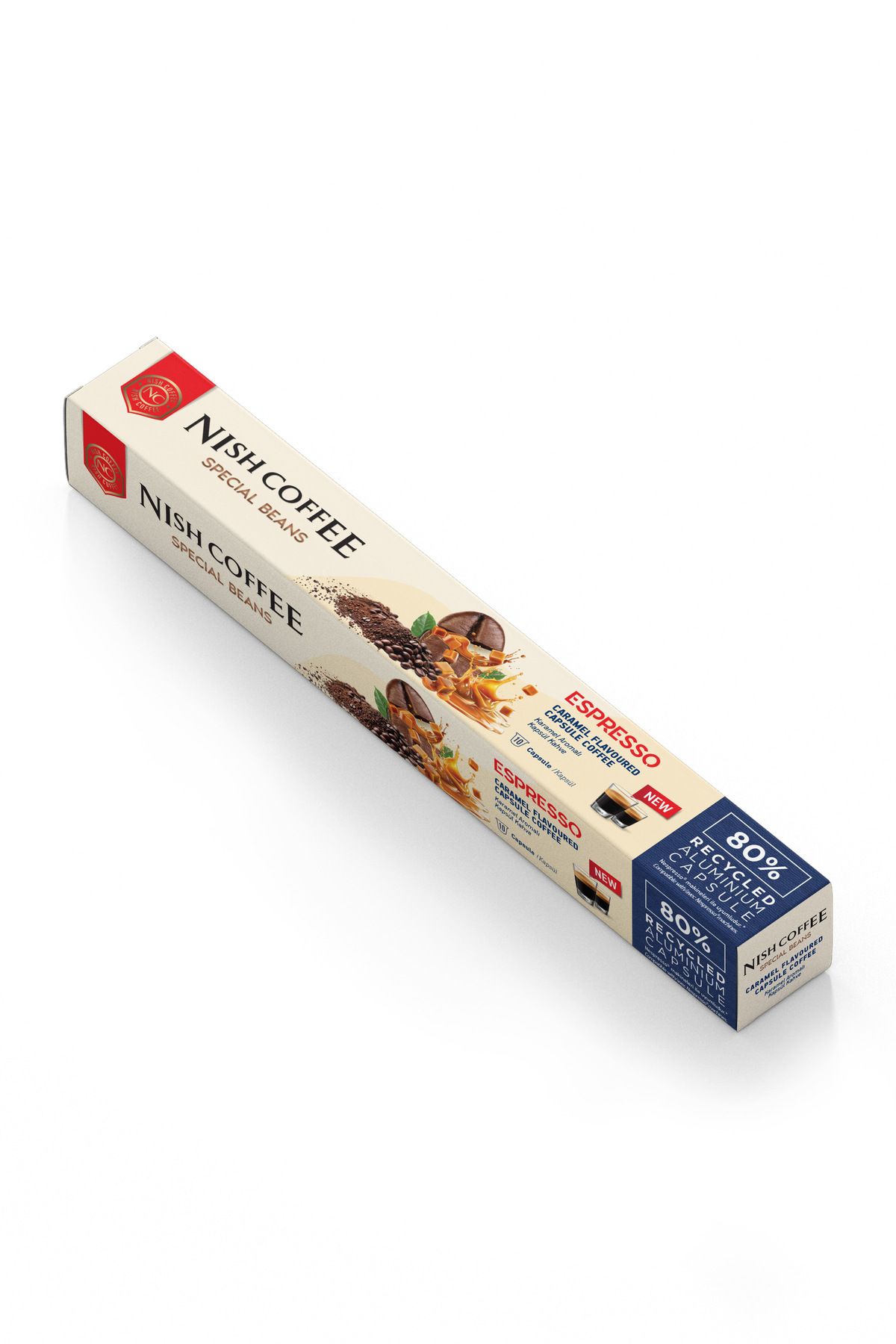 Nish Coffee Karamel Aromalı Kapsül Kahve - 10 Adet