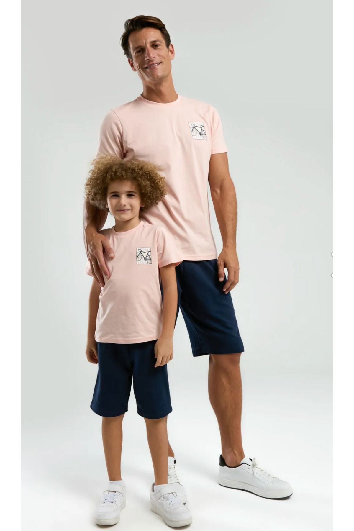 Arnetta Erkek,Bisiklet Temalı, % 100 Pamuk,Aile( Baba-Oğul )T-shirt Bermuda Takım(ayrı ayrı fiyatlandırılır)