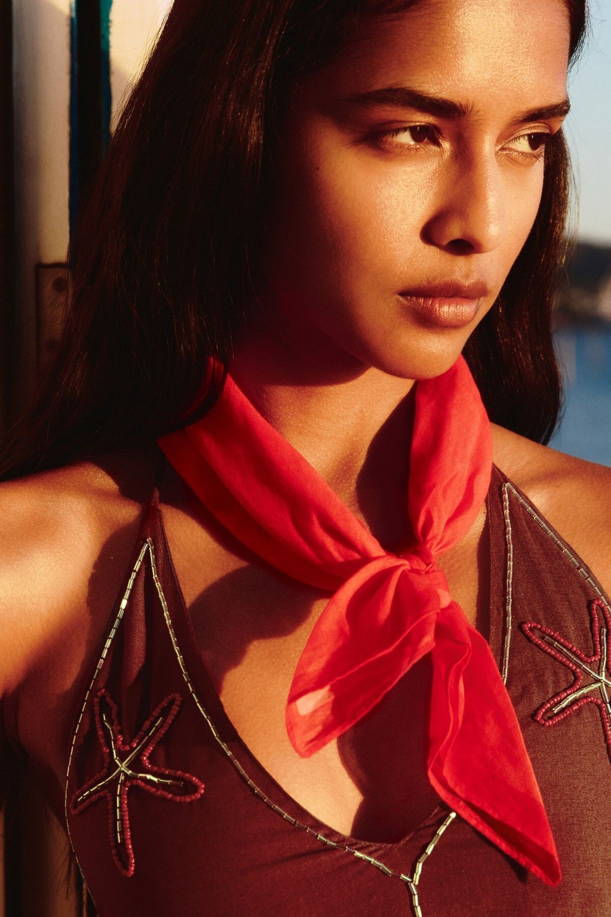 Pull & Bear Çiçekli bandana fular