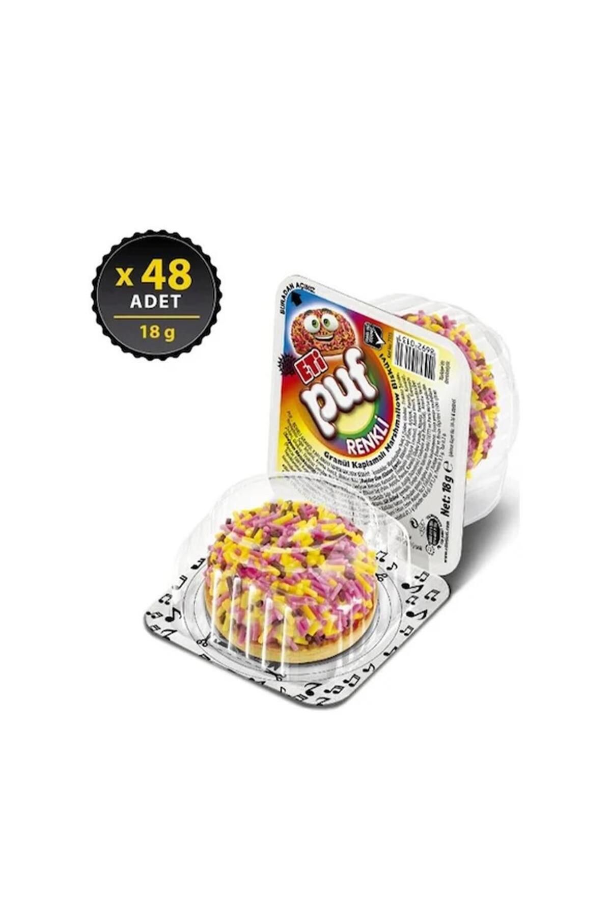 Eti Puf Renkli 18 G X 48 Adet