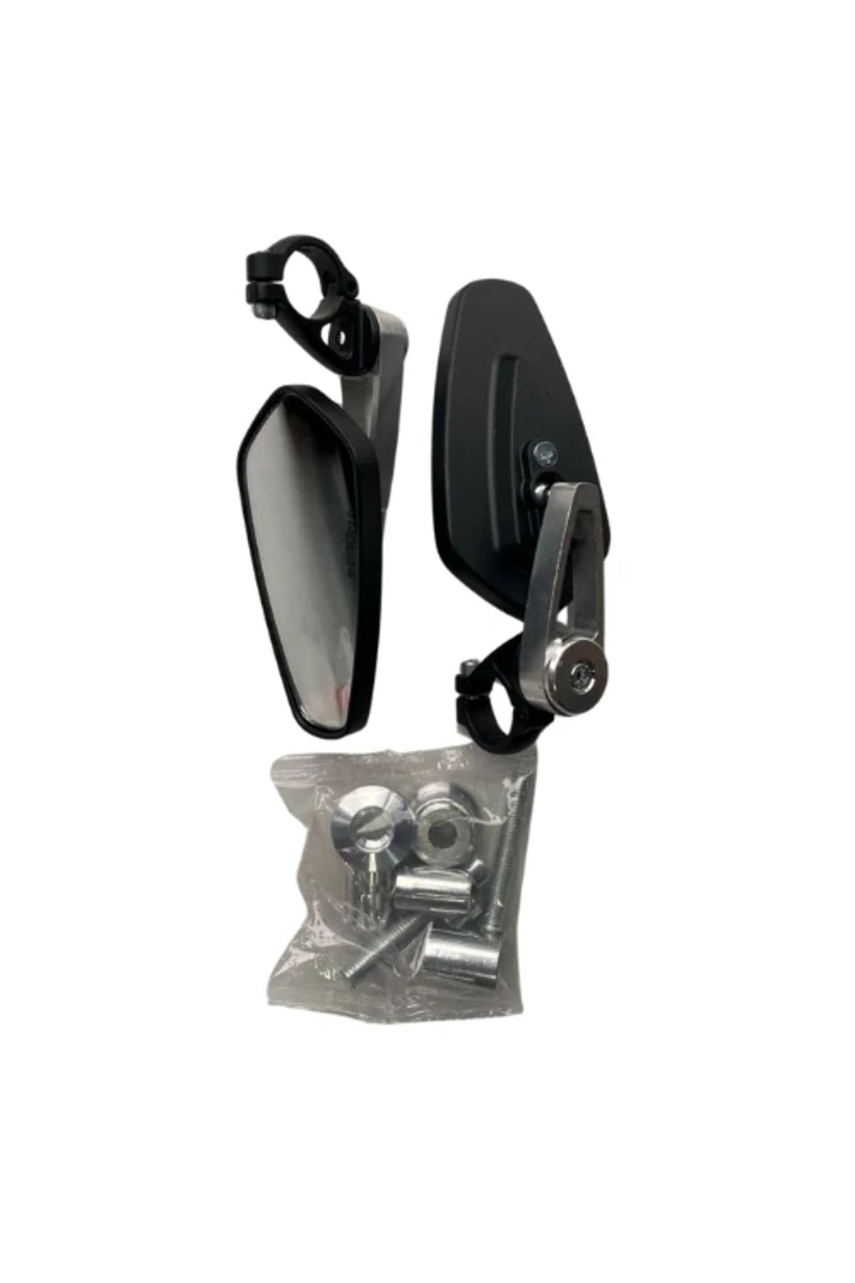 TÜRKMOPET Universal Motosiklet CNC Ayna Gümüş