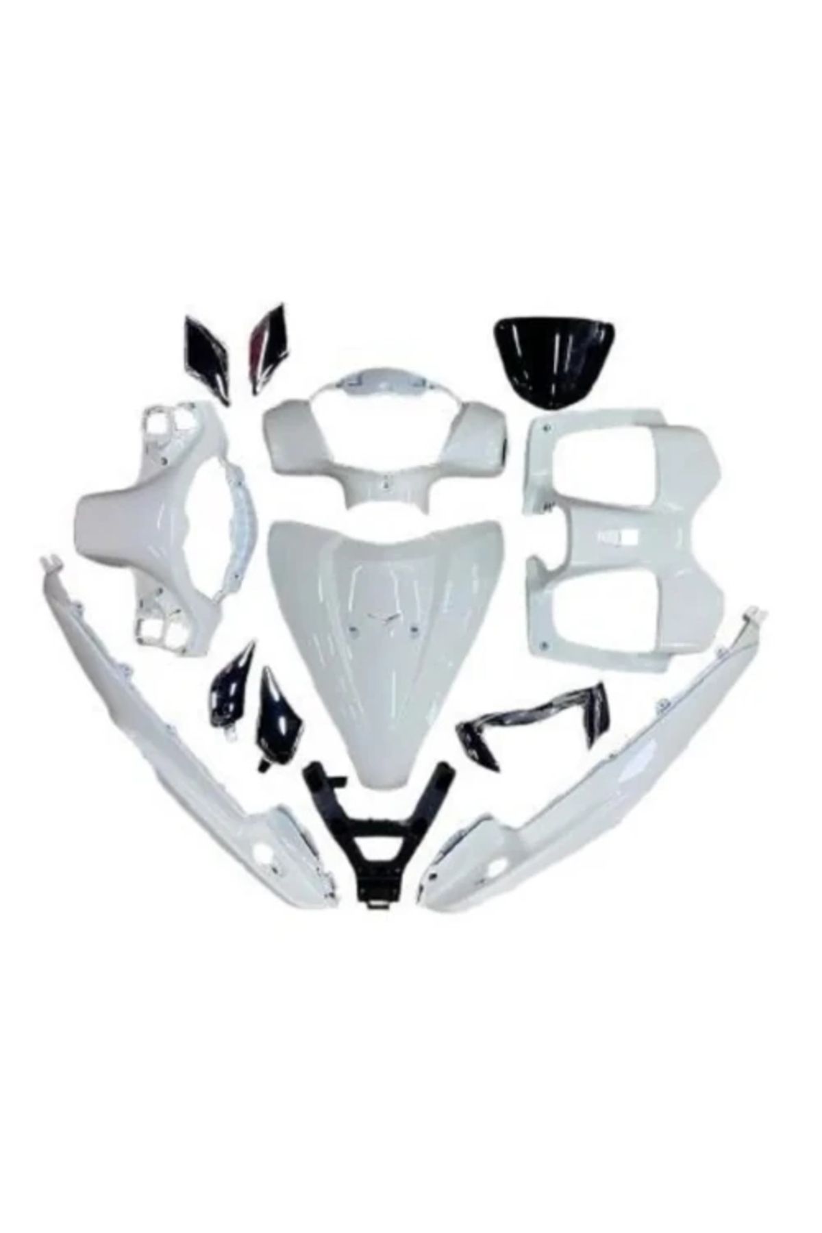 TÜRKMOPET Türkmopet TVS Jupiter 125 Kaporta Seti Beyaz 13 Parça