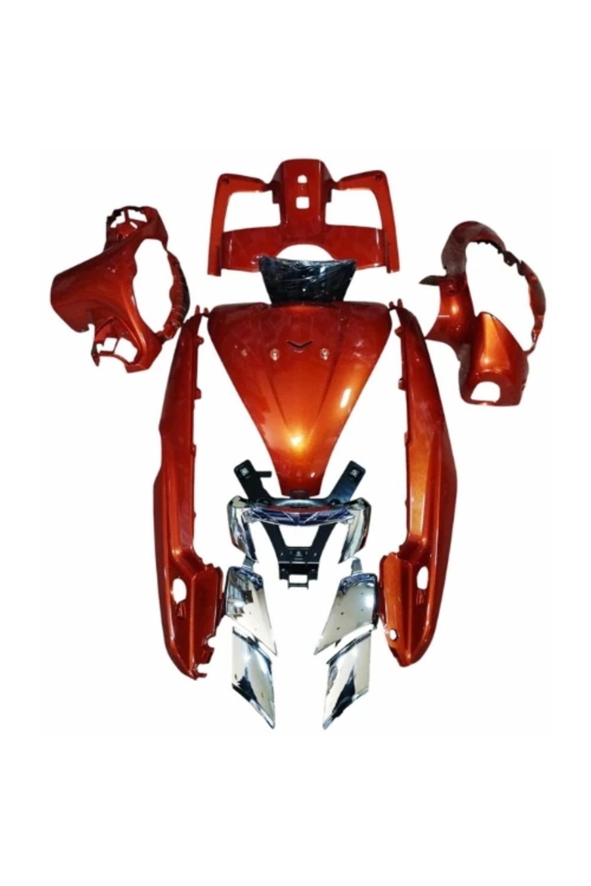 TÜRKMOPET Türkmopet TVS Jupiter 125 Kaporta Seti Turuncu 13 Parça