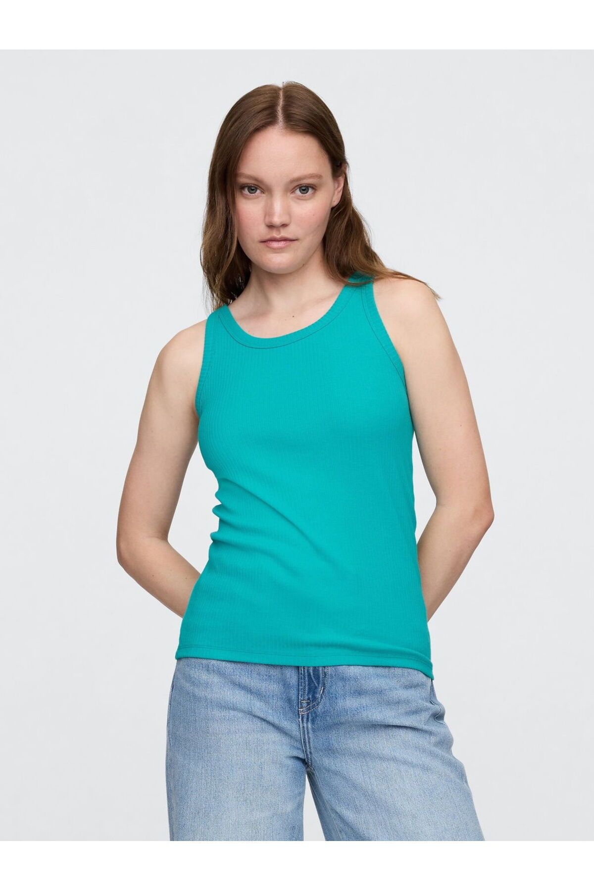 GAP Rib Scoop Tank Top
