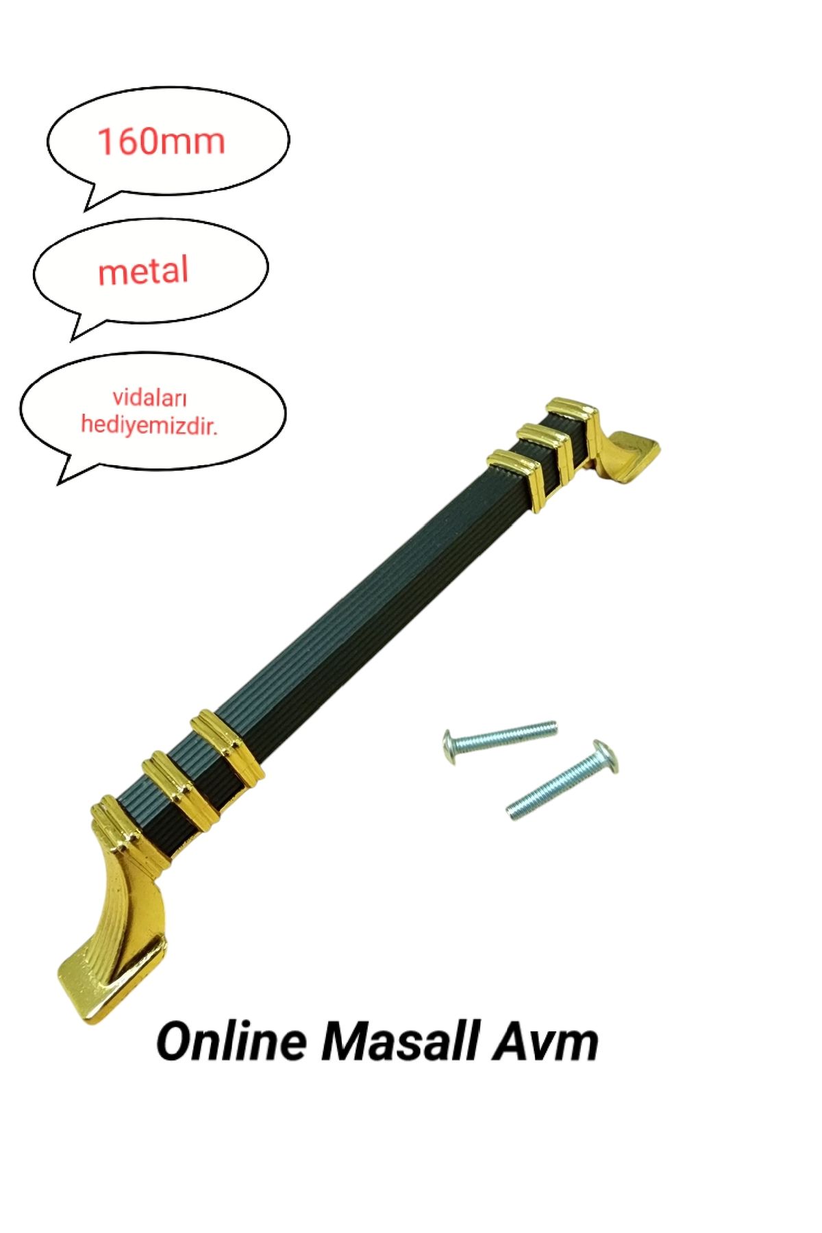 Online Masall AVM KALE Bilezik kulp metal 160mm dolap,şifonyer,komidin,vestiyer,konsol mutfak dolabı vb