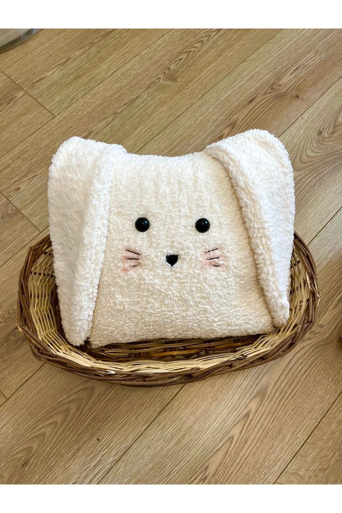 Tuna Tasarım Teddy Tavşan Yastık çocuk odası Dekorasyonu